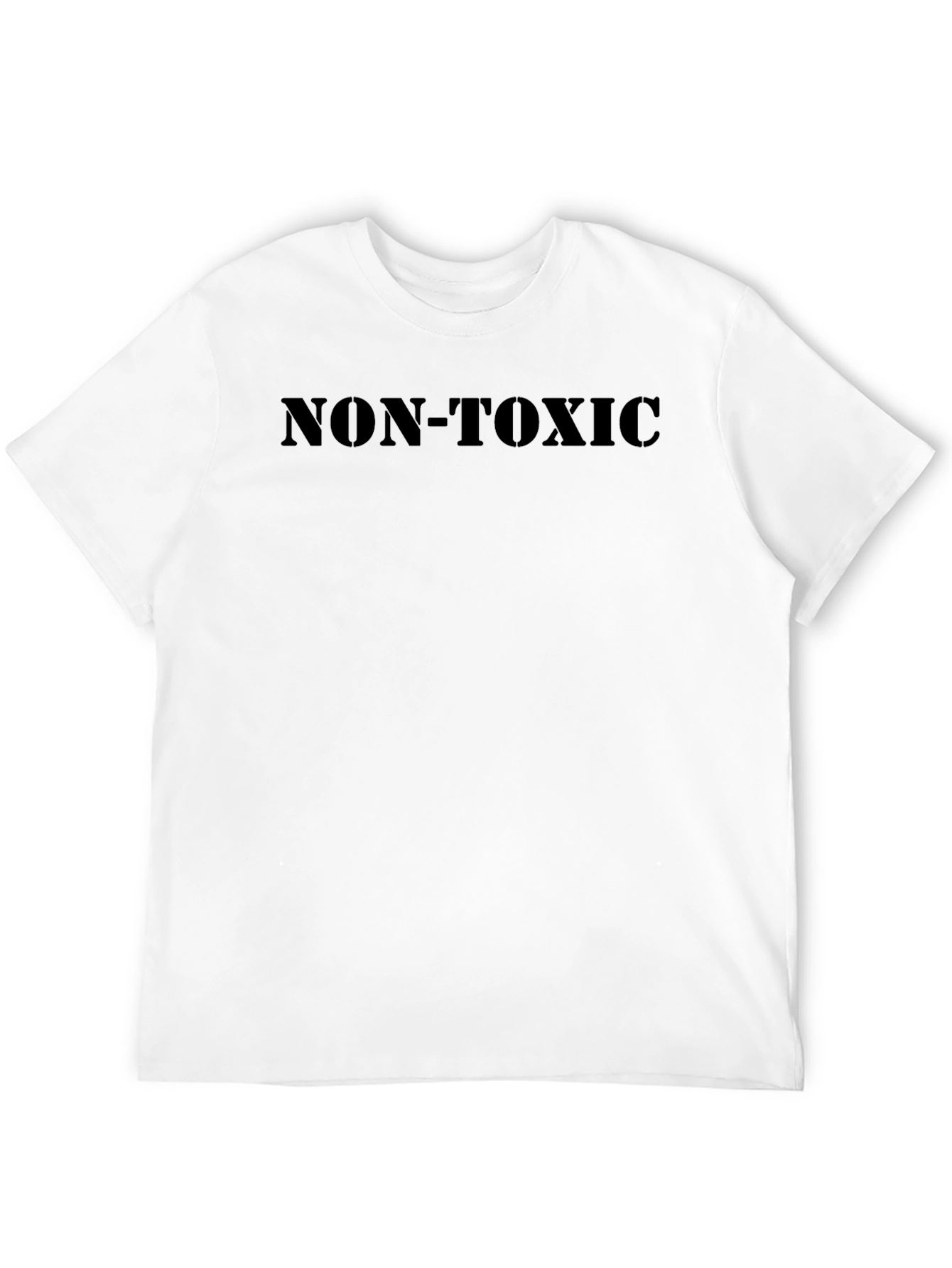Black Non-Toxic Statement T-Shirt - Black view 12