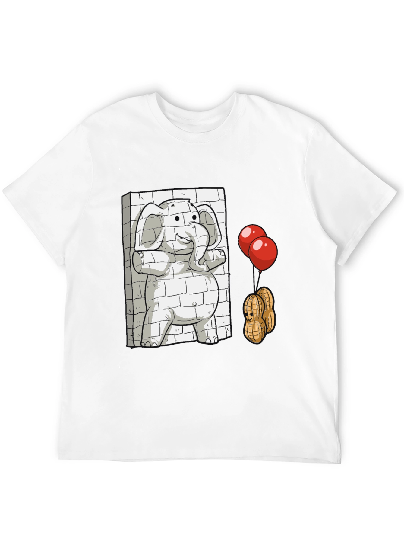 Black Elephant & Peanuts Graphic T-Shirt view 12