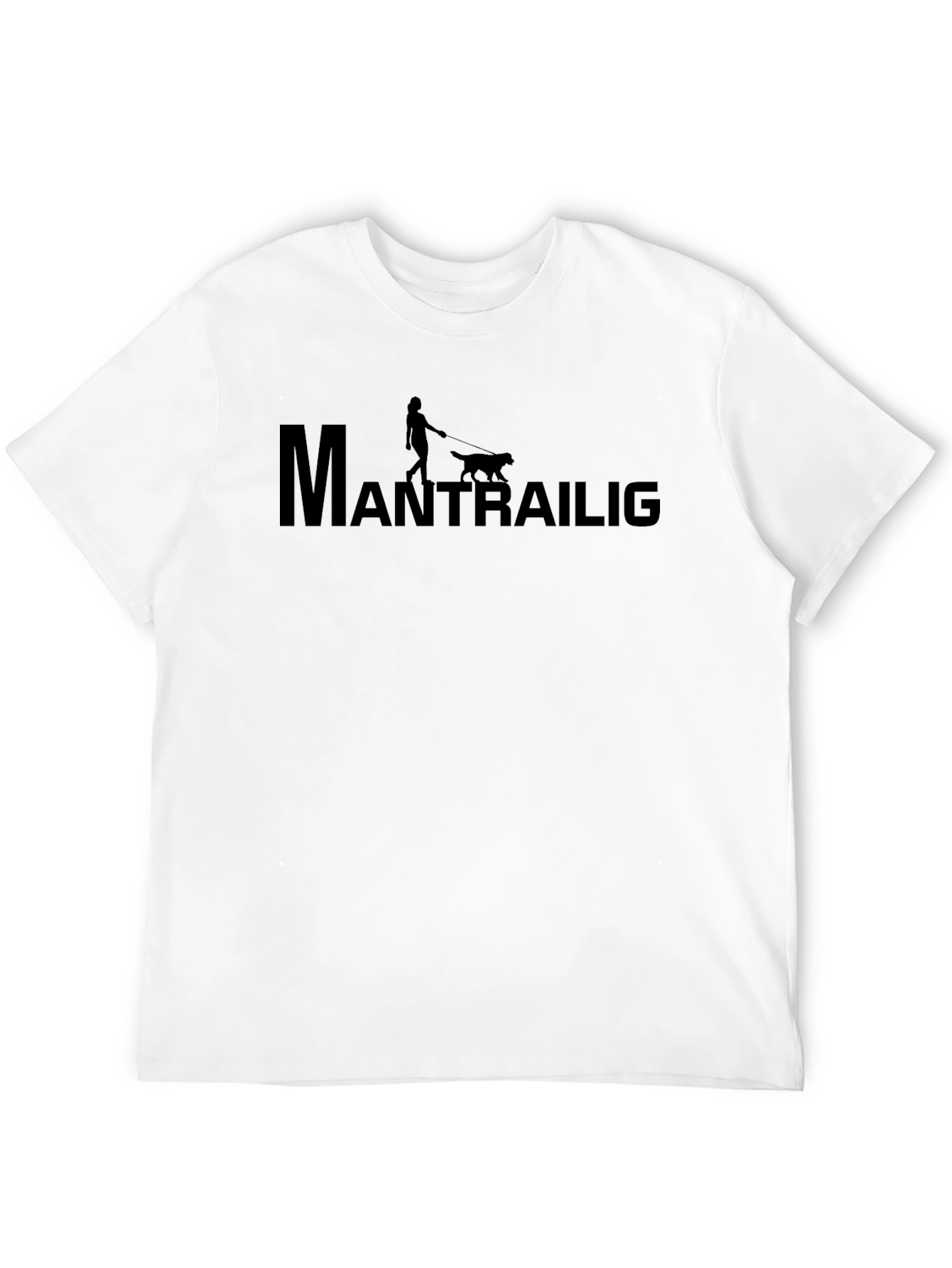 Black Mantrailing Dog Walk T-Shirt view 12