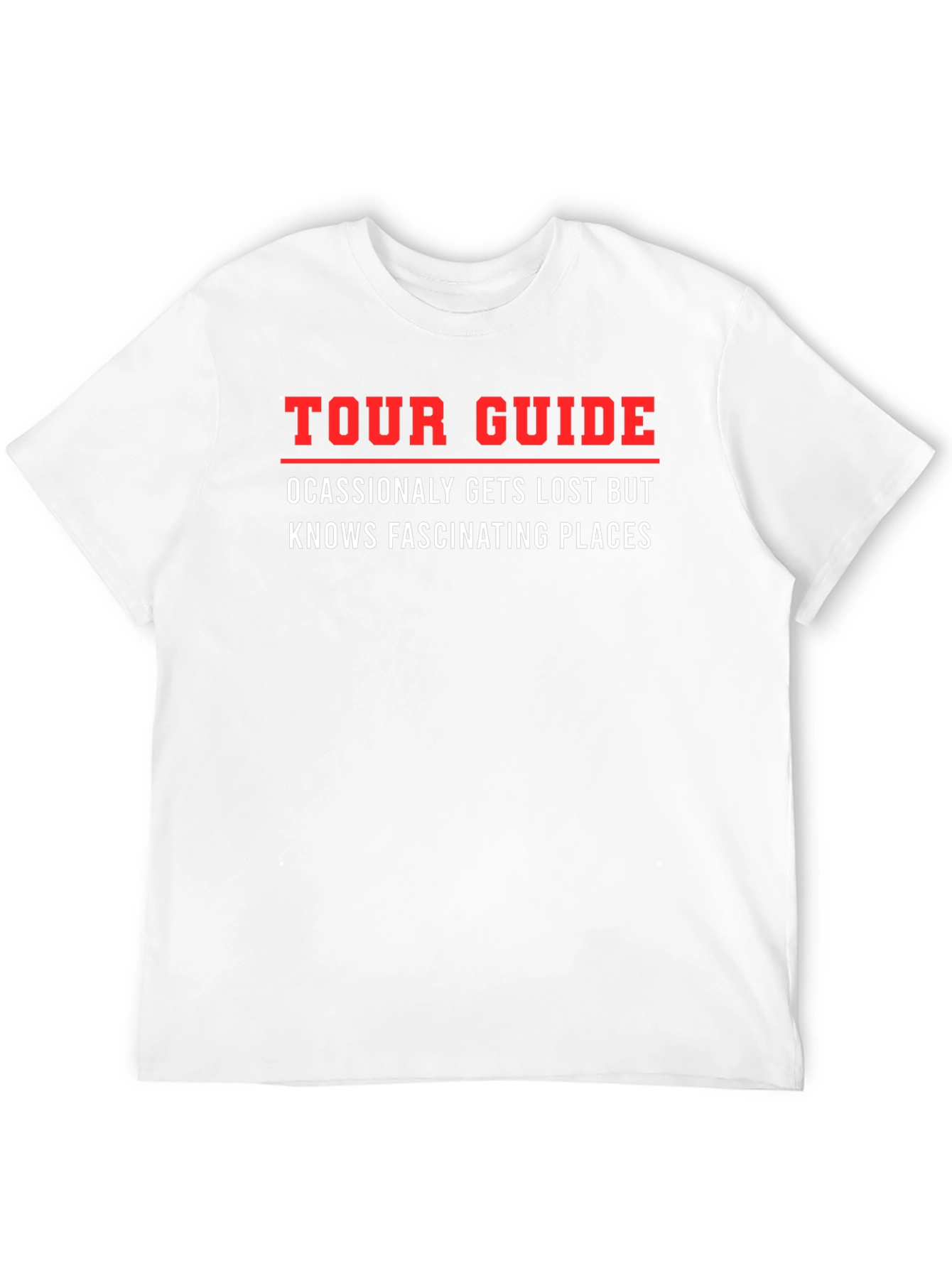 Black Funny Tour Guide T-Shirt view 12