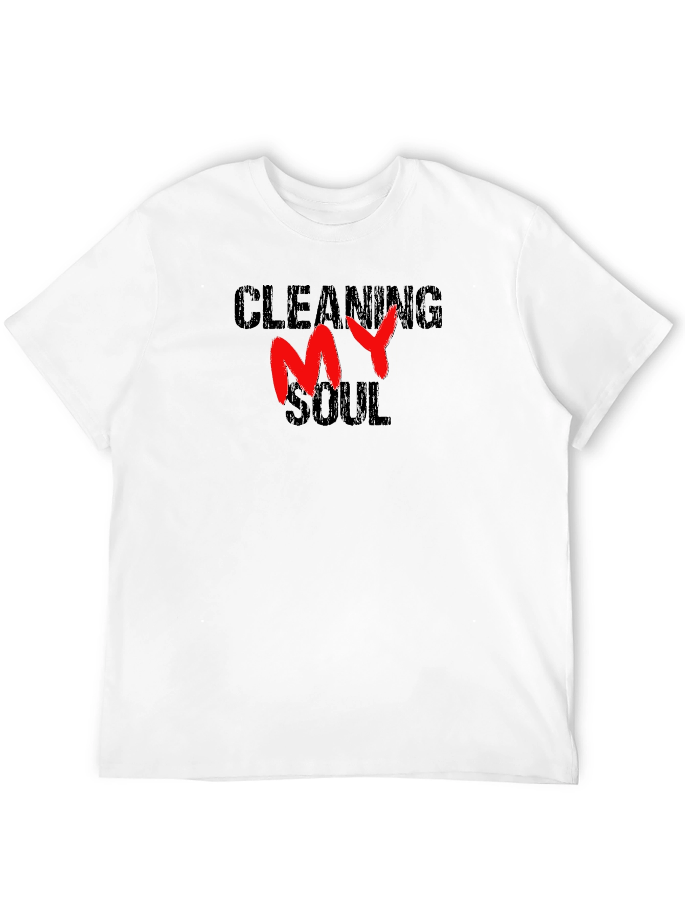 Black Cleaning My Soul Graphic T-Shirt view 12