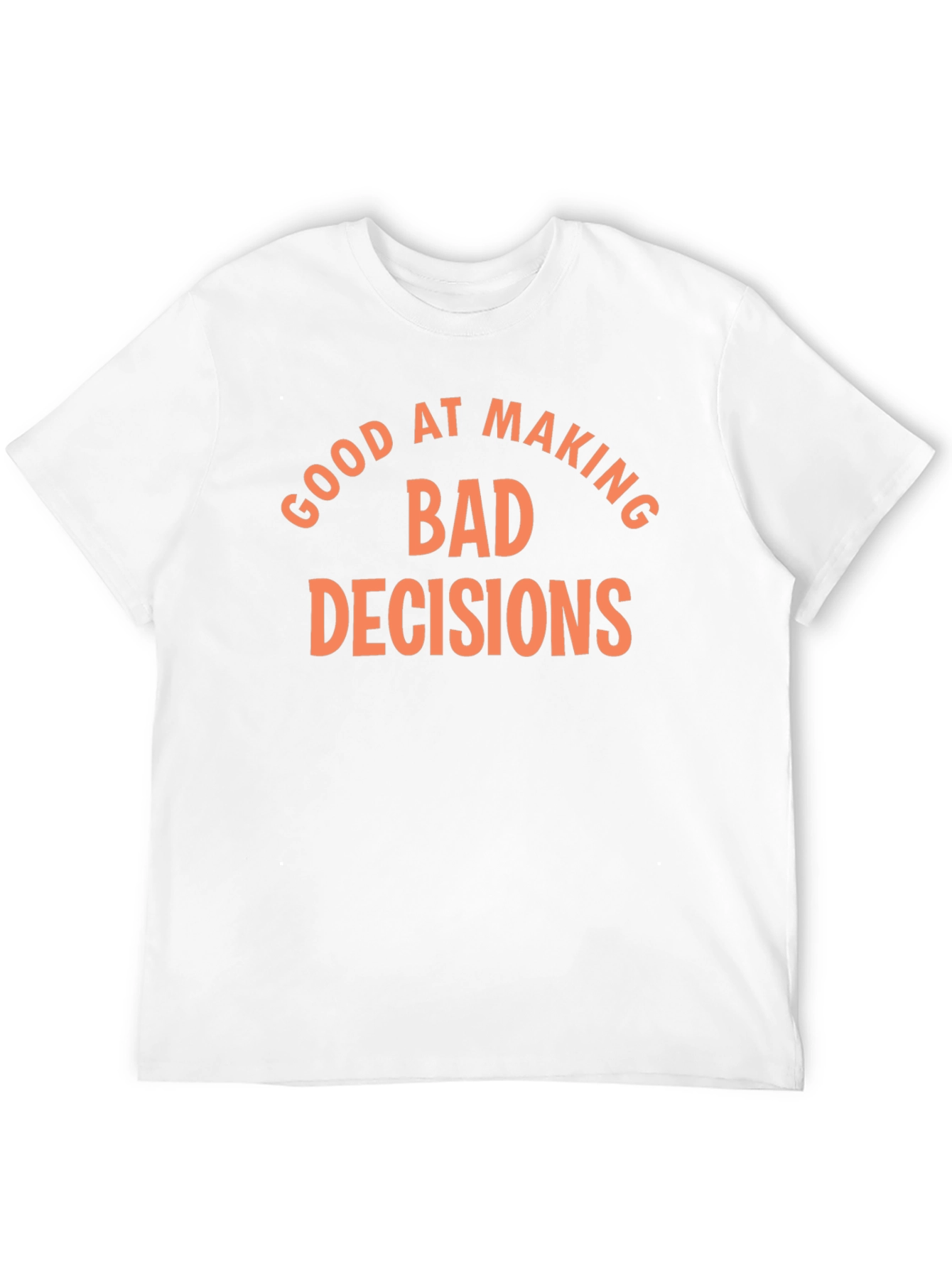 Black Funny "Bad Decisions" Graphic T-Shirt view 12