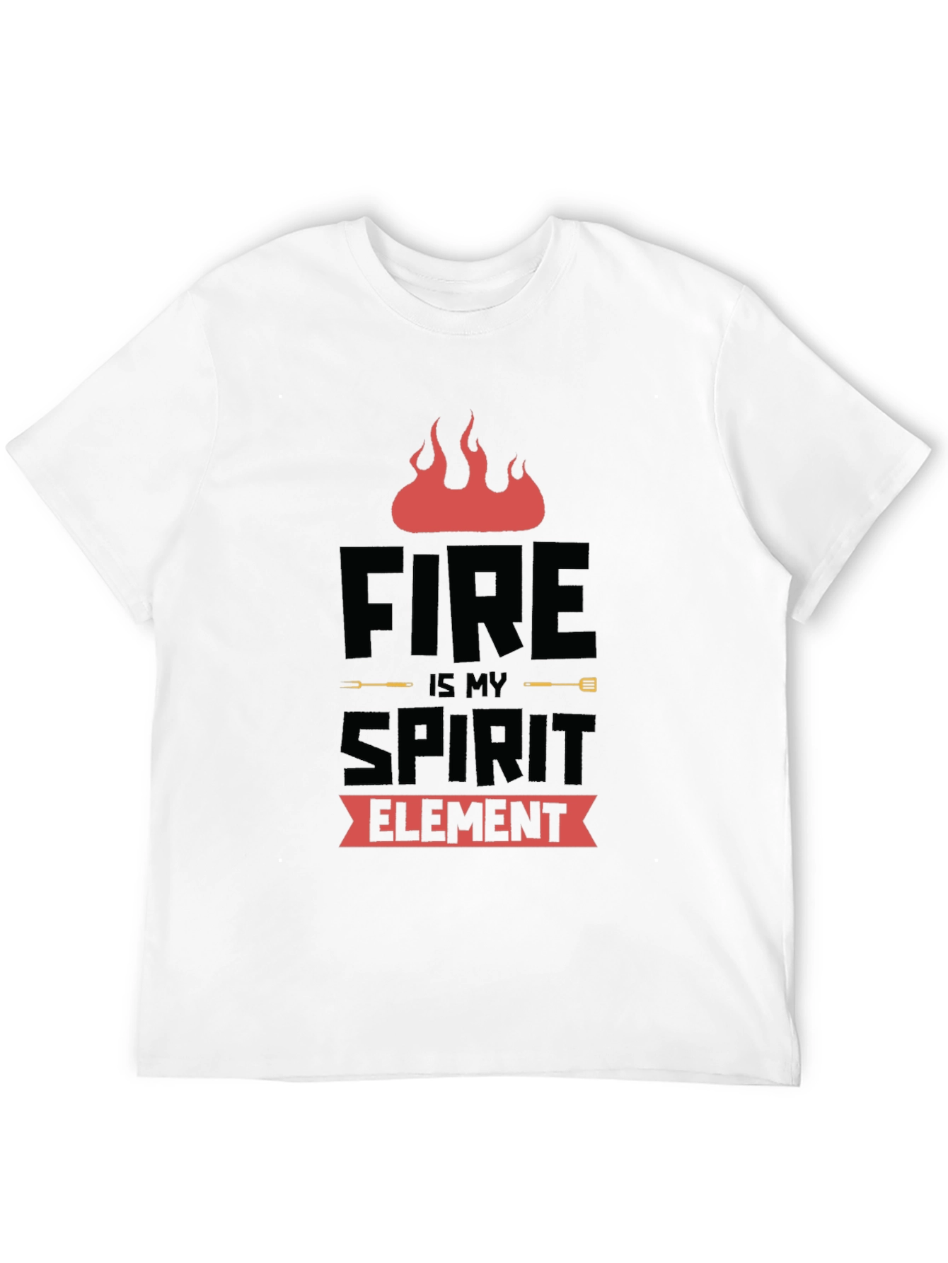 Fire is My Spirit Element Black T-Shirt - 12