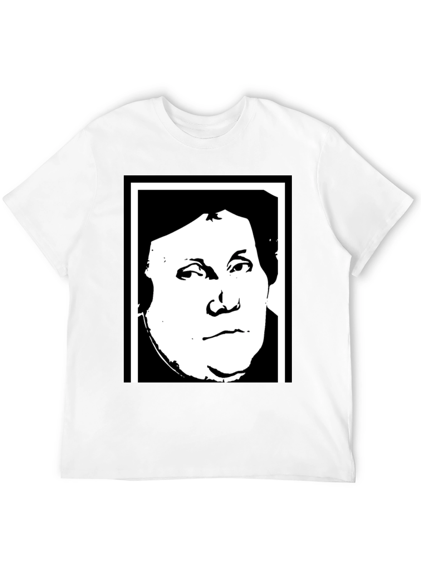 Black Martin Luther Graphic Tee - Black Unisex T-Shirt view 12