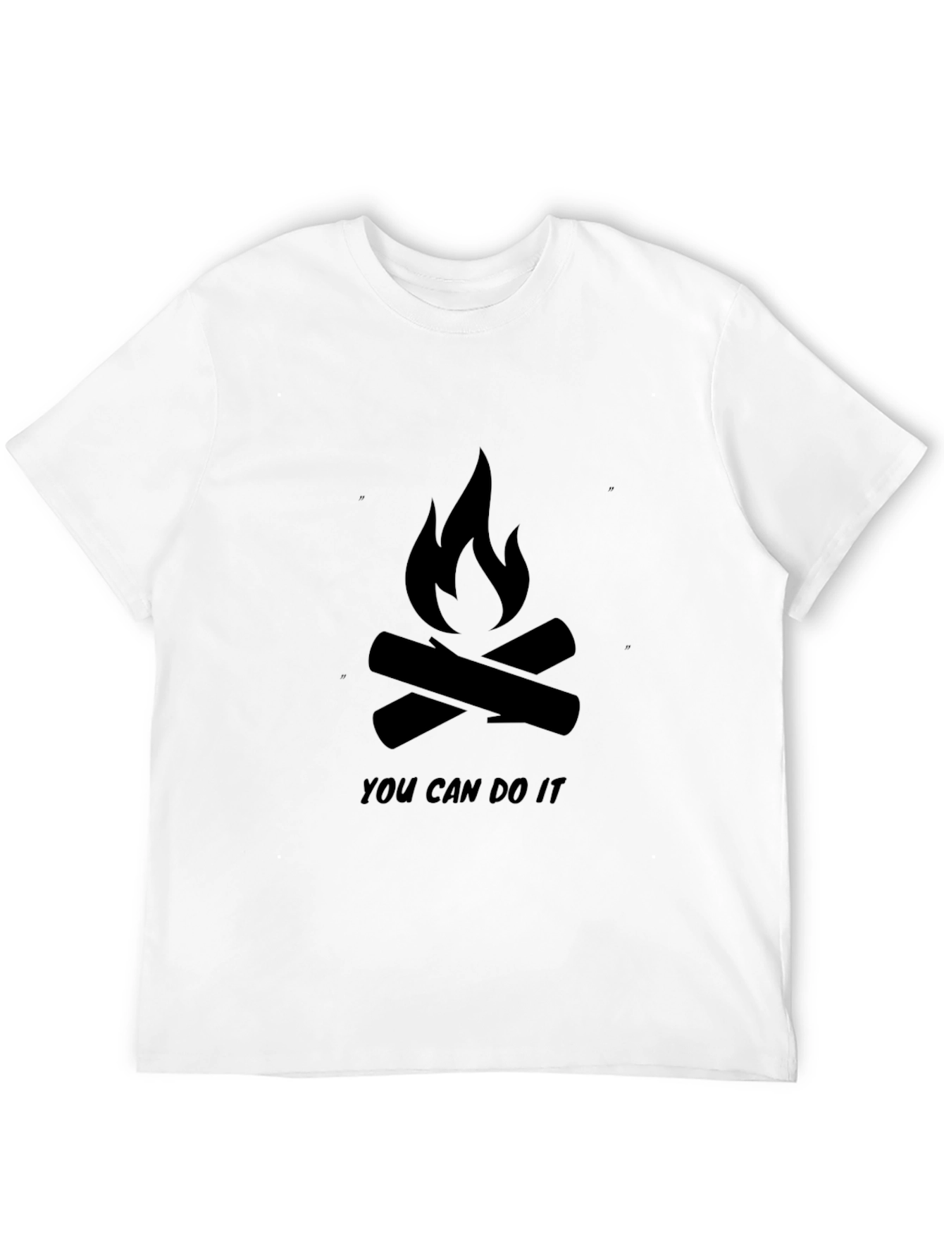 Black Motivational Campfire Graphic T-Shirt view 12
