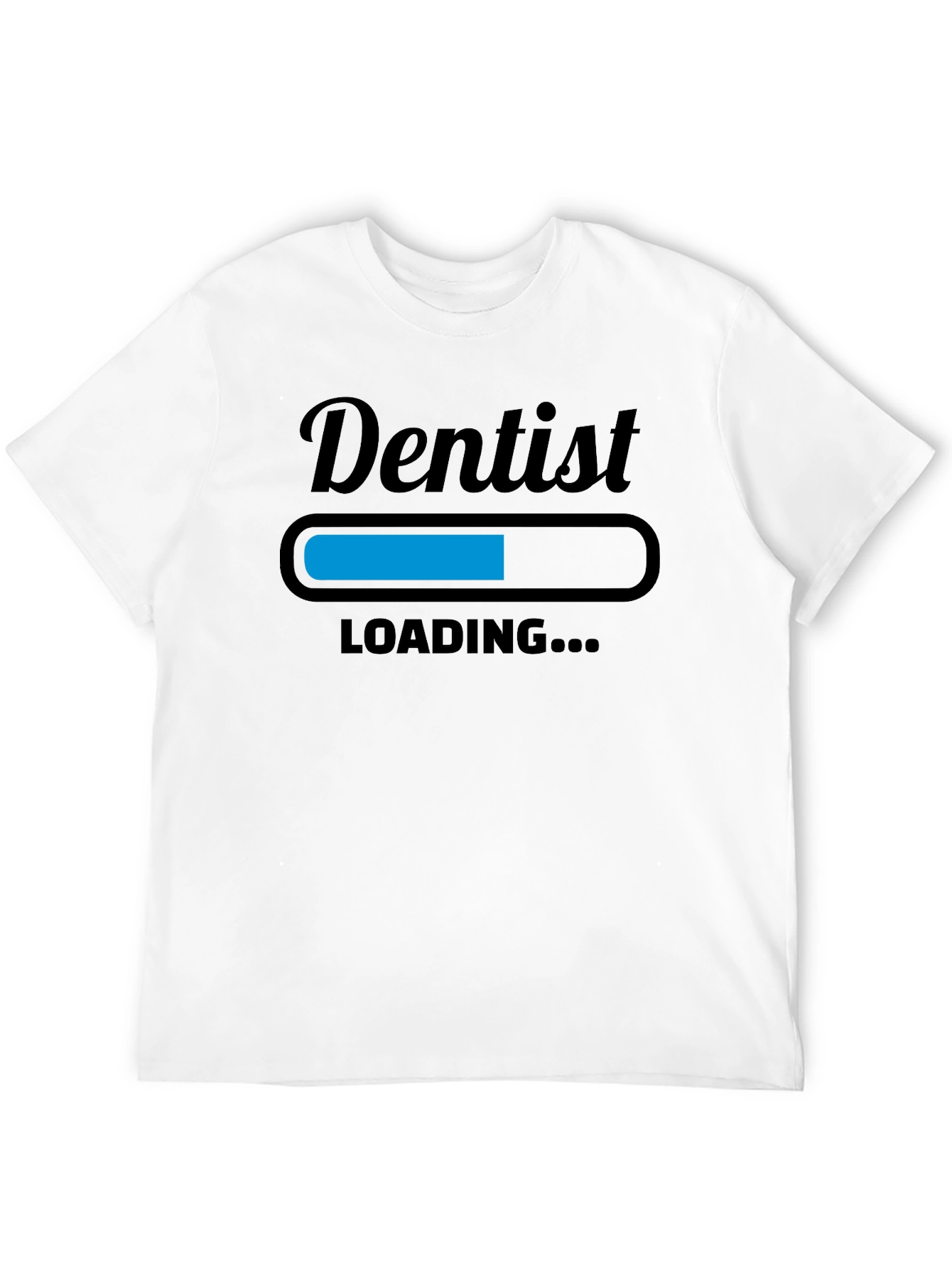 Black Dentist Loading T-Shirt - Funny Dental Apparel view 12