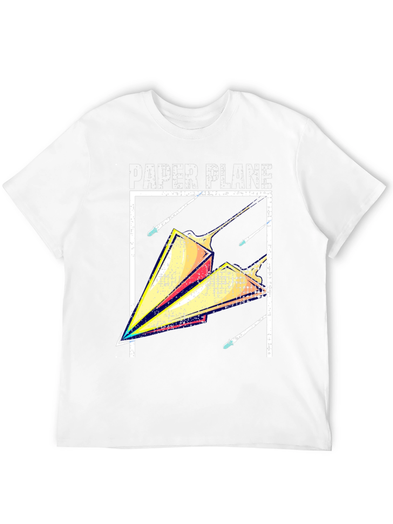 Black Paper Plane Graphic Tee - Modern Casual Style view 12