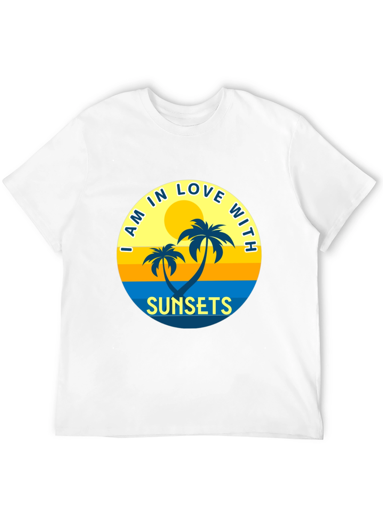 Black Sunset Palms Graphic T-Shirt view 12