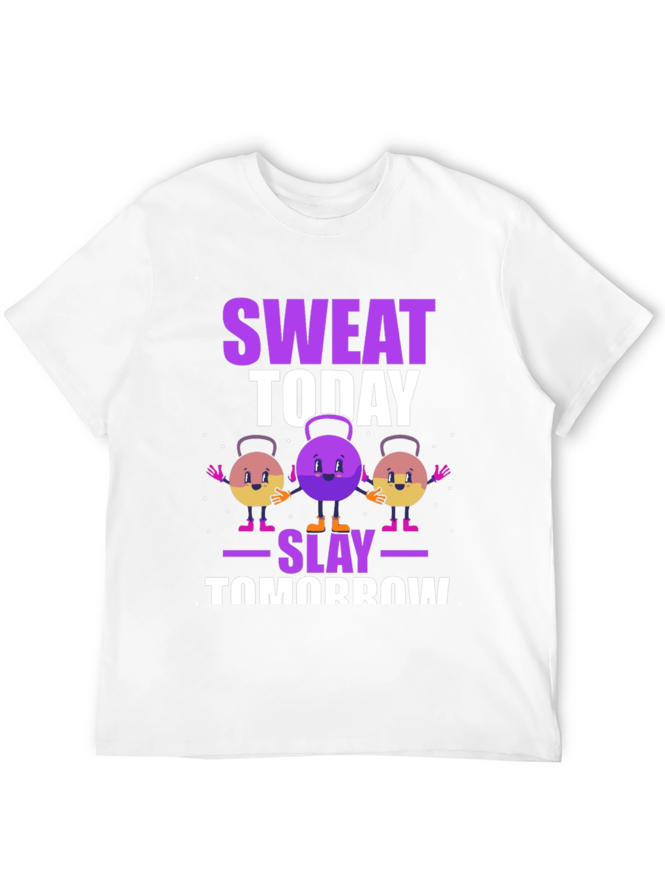 Black Sweat Today Slay Tomorrow Graphic Tee view 12