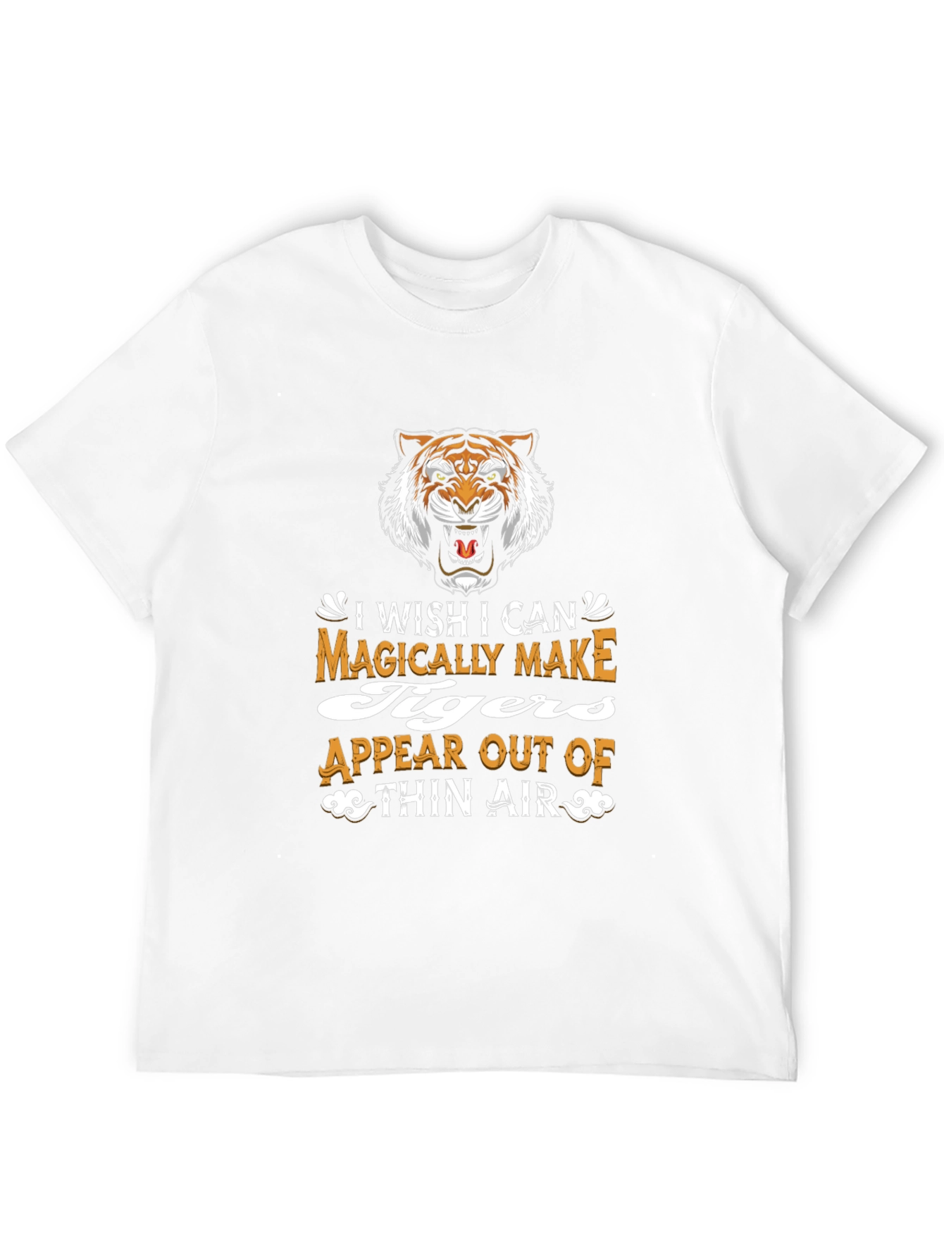 Black Magical Tiger Graphic Tee - Black Cotton Blend view 12