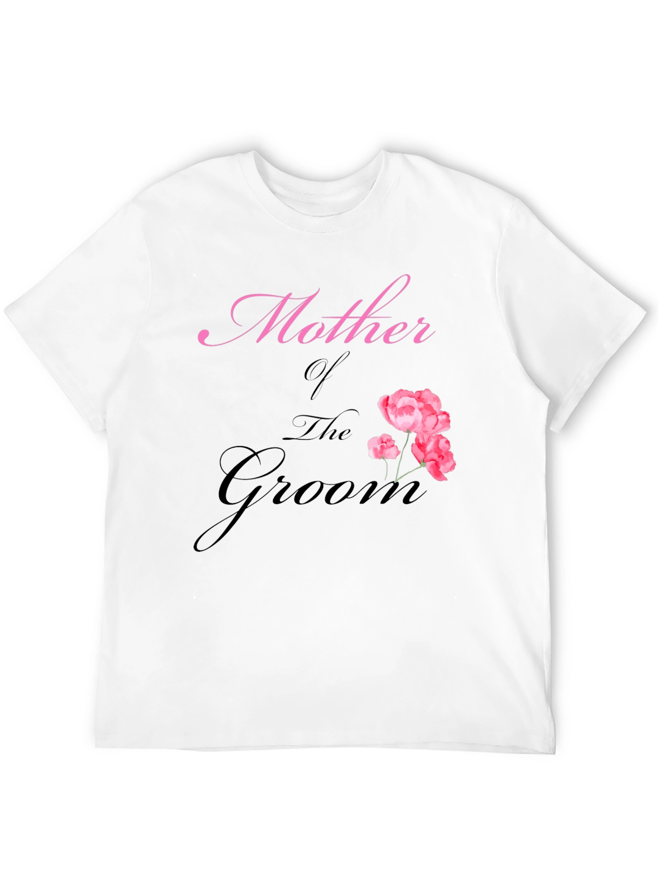 Black Mother of the Groom Floral T-Shirt view 12