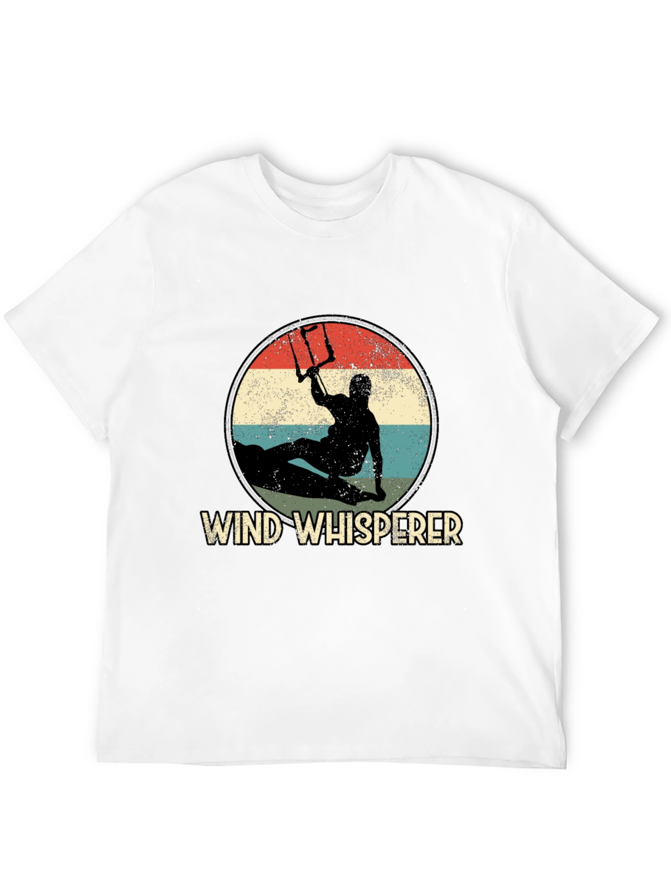 Black Wind Whisperer Kitesurfing Graphic Tee view 12
