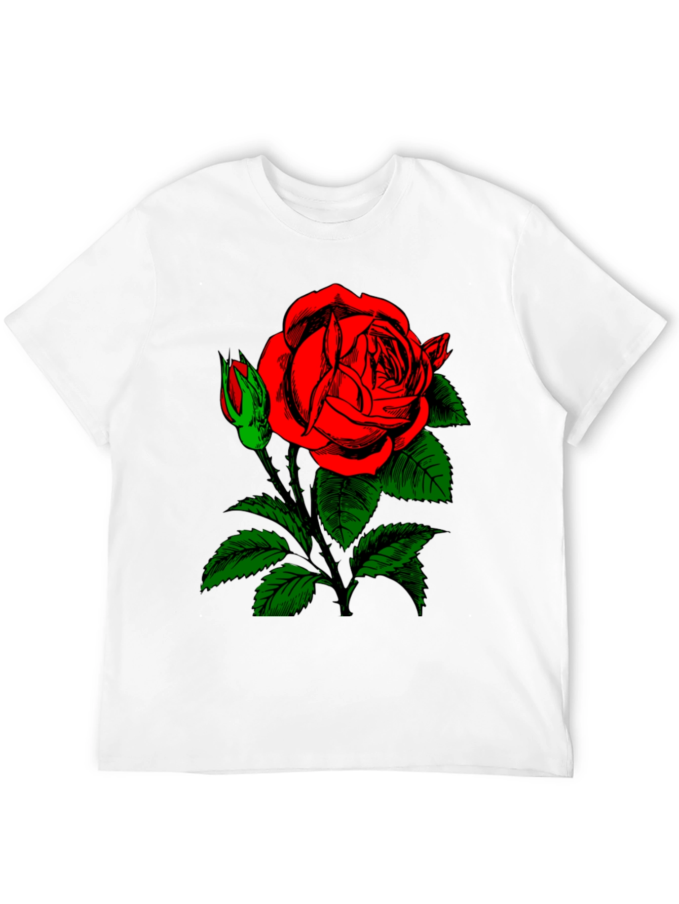 Black Rose Graphic Black T-Shirt view 12