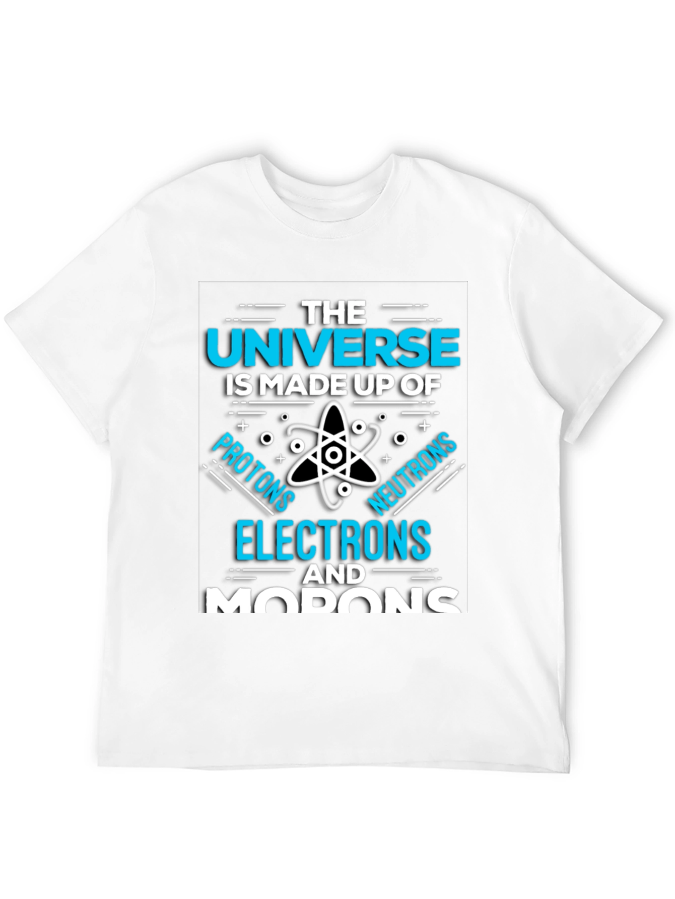 Black Universe Funny Science T-Shirt view 12
