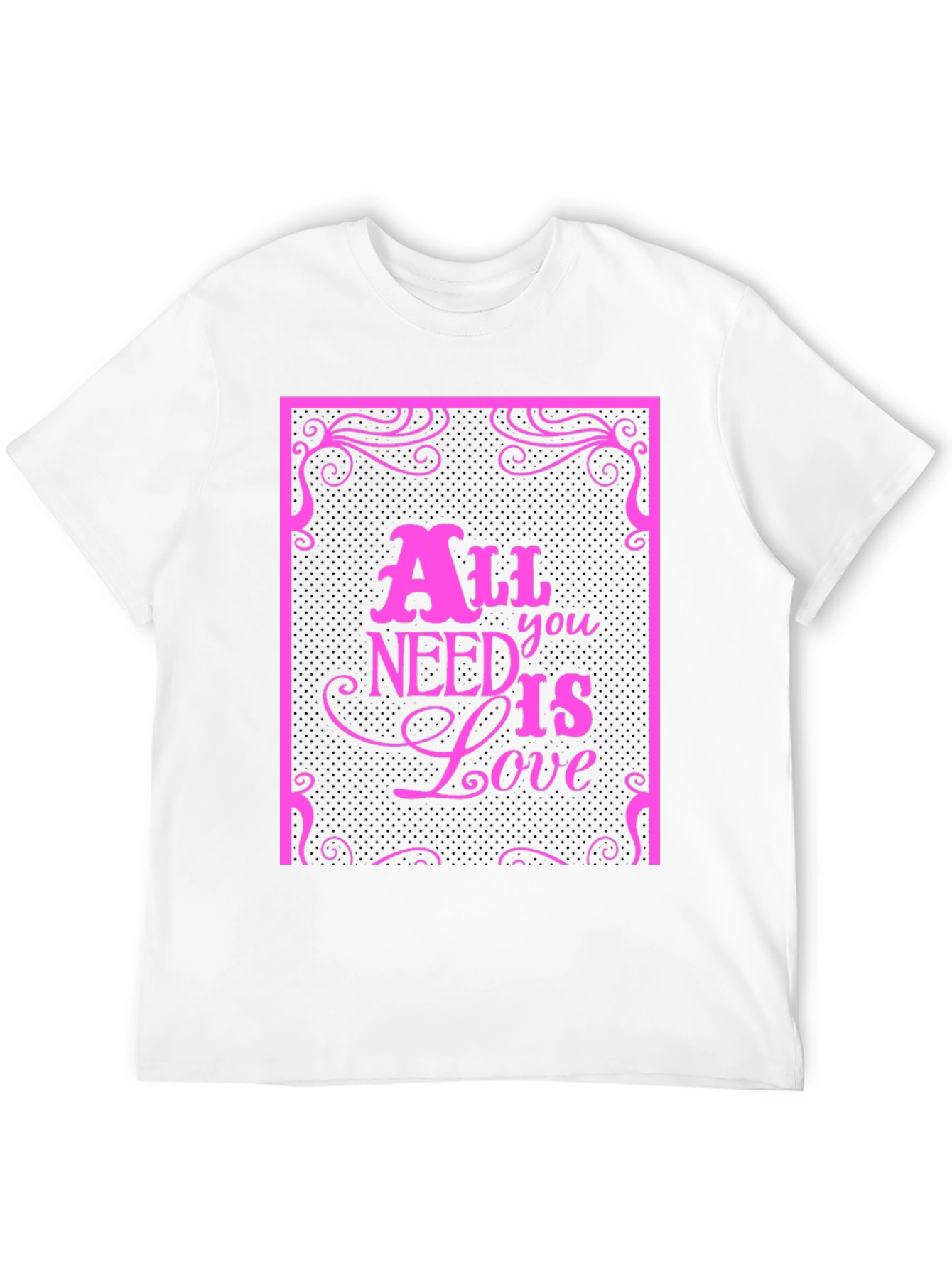 Black All You Need Is Love Graphic Tee view 12