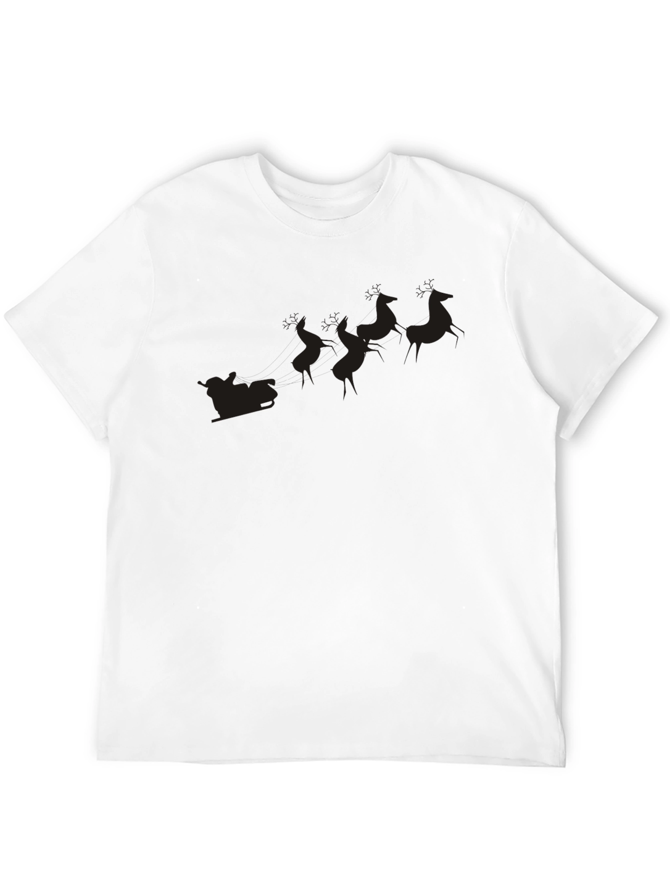 Black Black Santa's Sleigh T-Shirt view 12