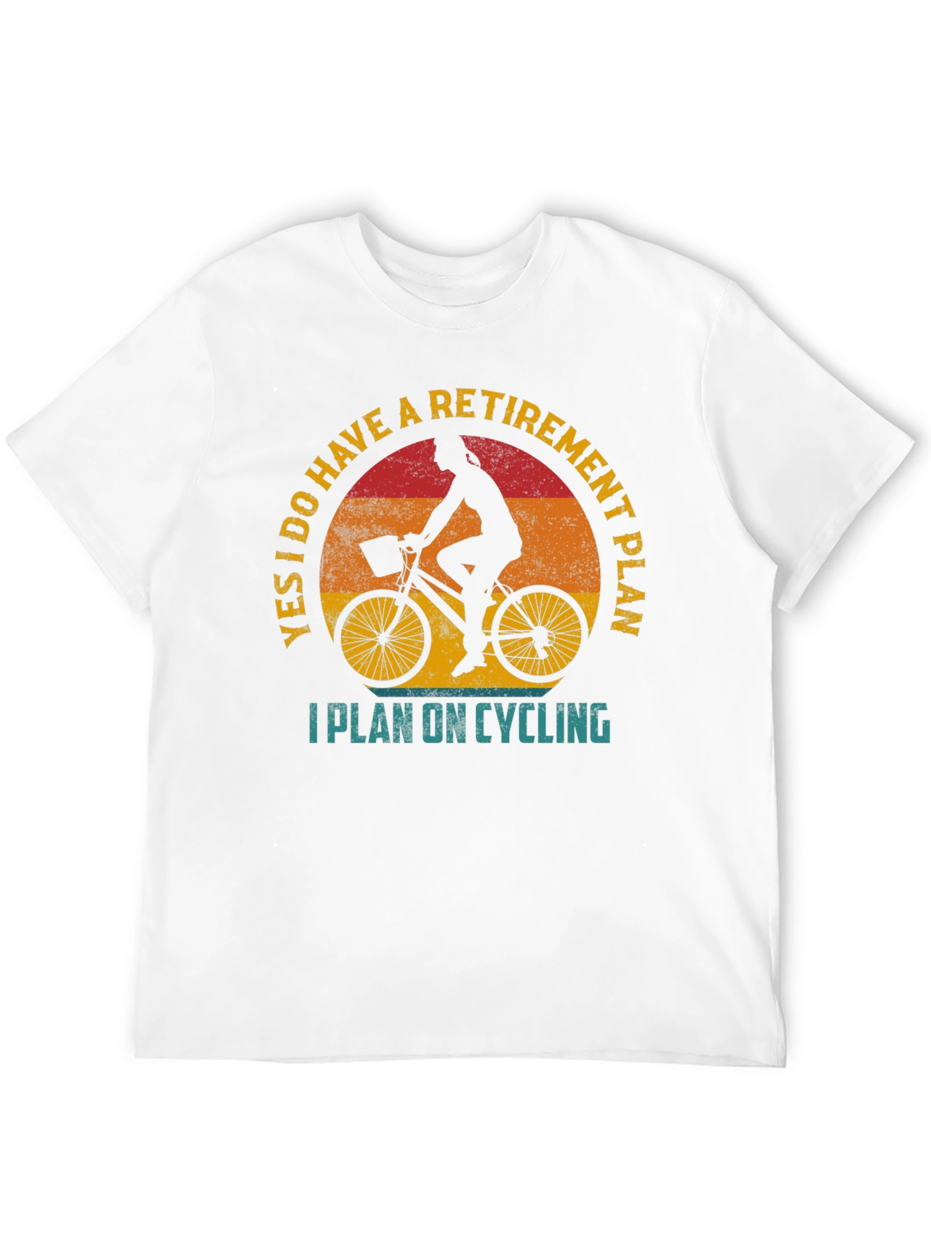 Black Cycling Retirement Plan Graphic Tee view 12