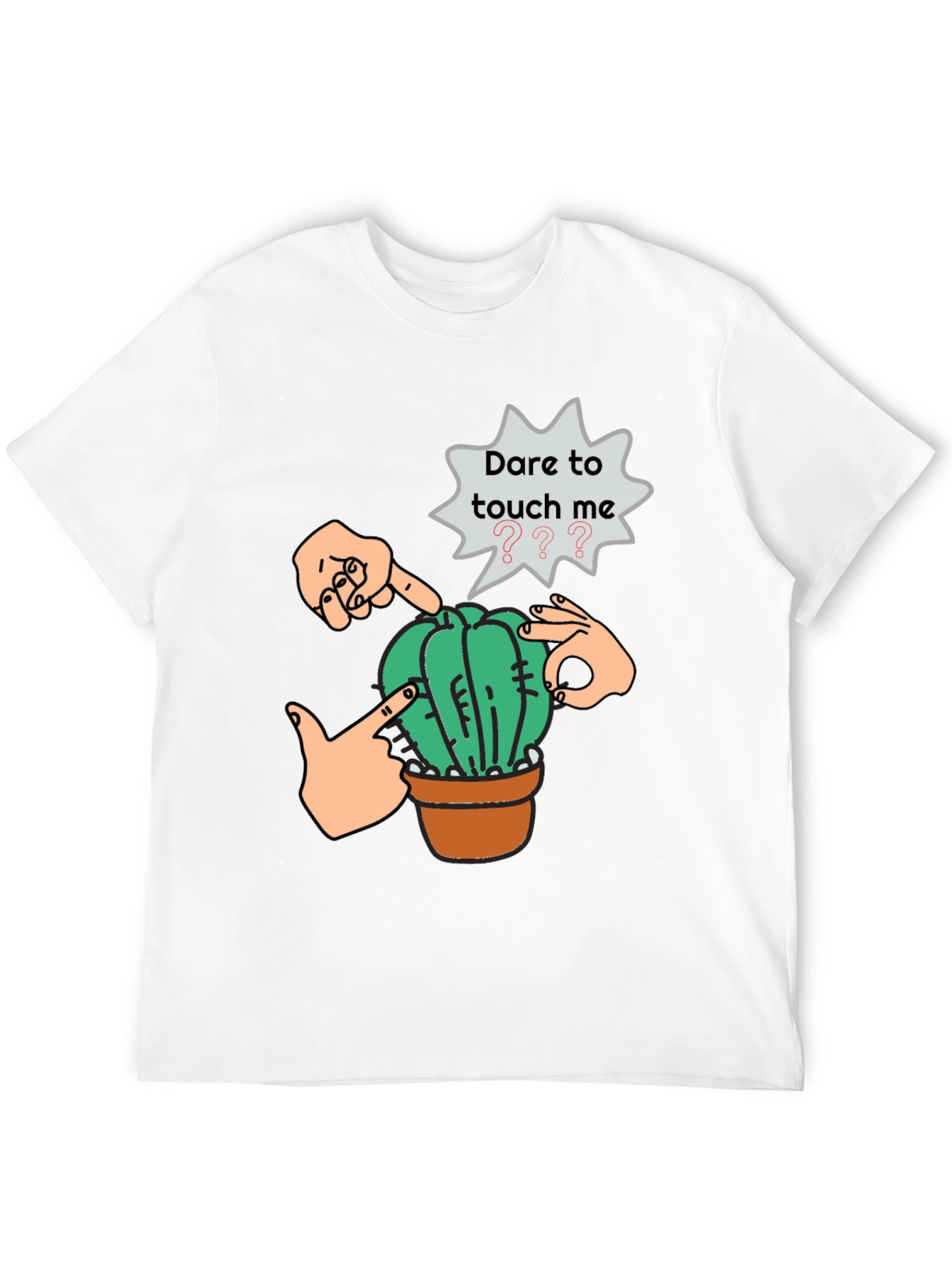 Black Dare to Touch Cactus Graphic Tee view 12