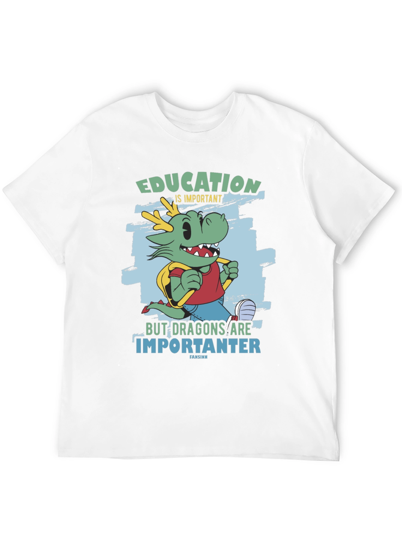 Black Education Dragon Graphic T-Shirt view 12