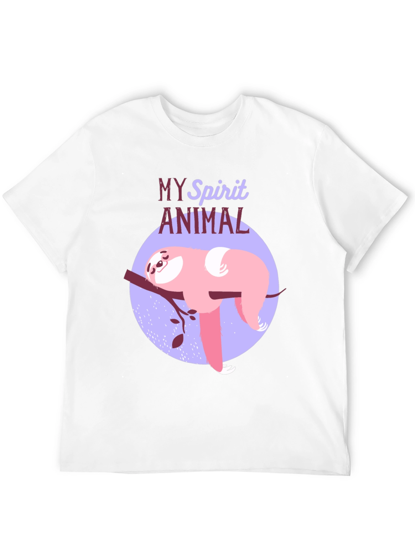 Black My Spirit Animal Sloth T-Shirt view 12