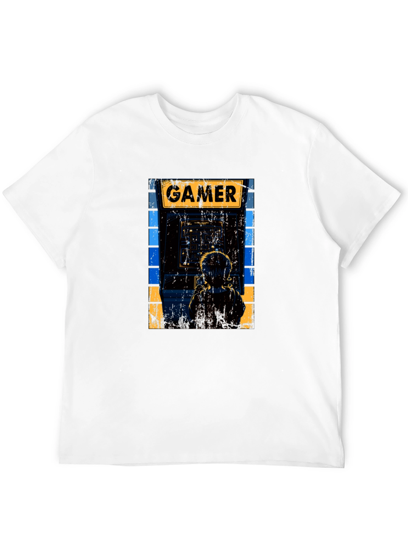 Black Retro Gamer Arcade T-Shirt view 12
