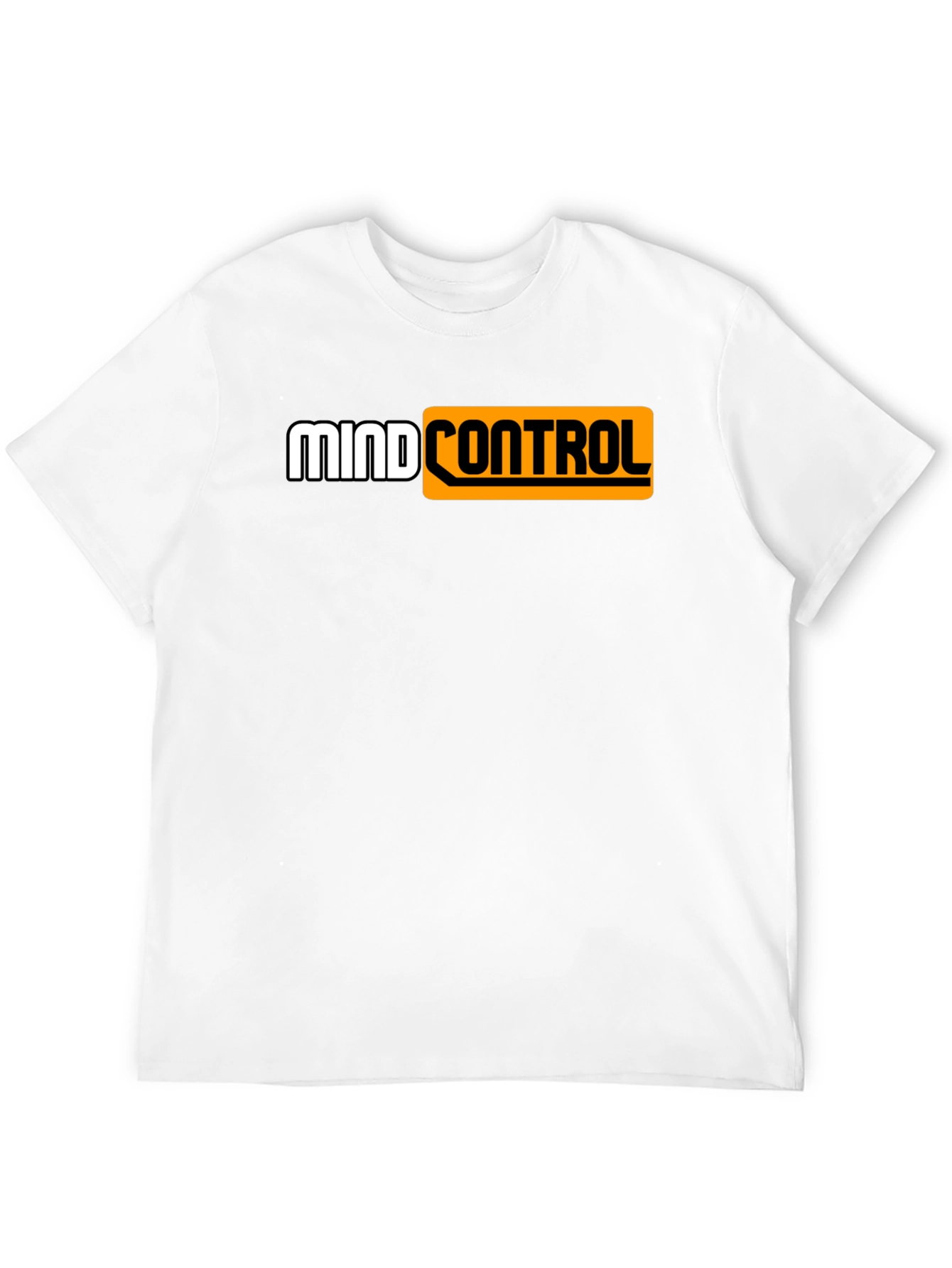 Black Mind Control Graphic Tee - Black Cotton T-Shirt view 12
