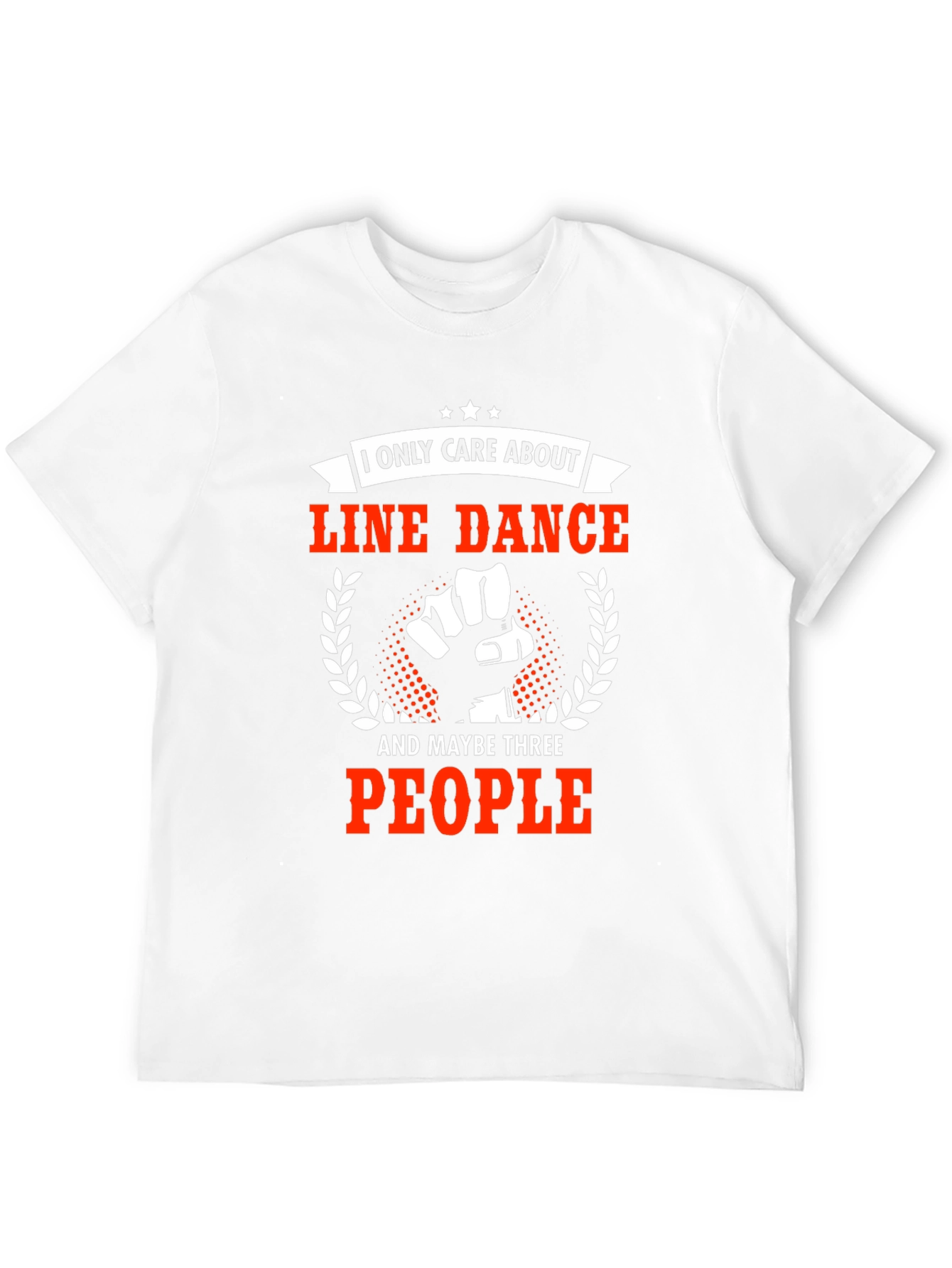 Black Line Dance T-Shirt - I Only Care About Line Dance view 12