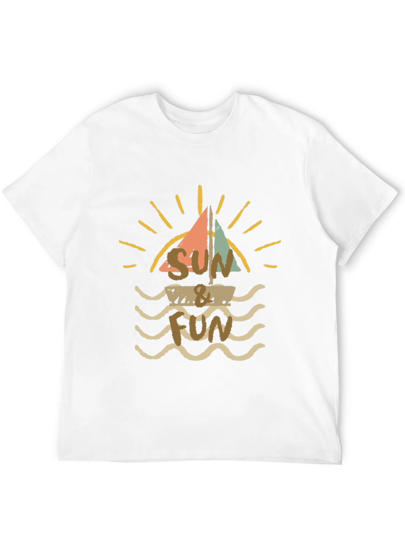 Black Sun & Fun Graphic T-Shirt - Vintage Style view 12