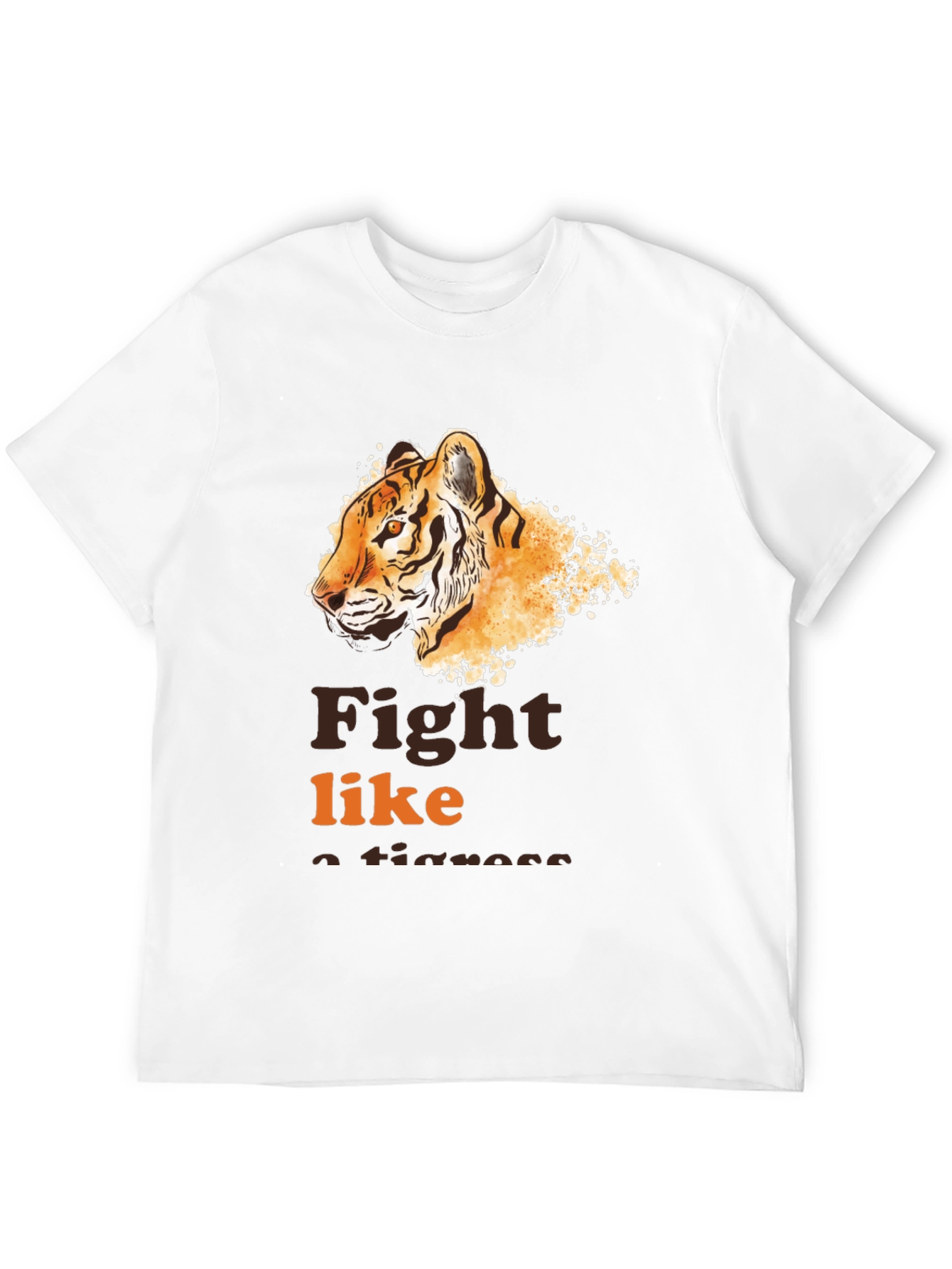 Black Fight Like a Tigress Graphic Tee view 12