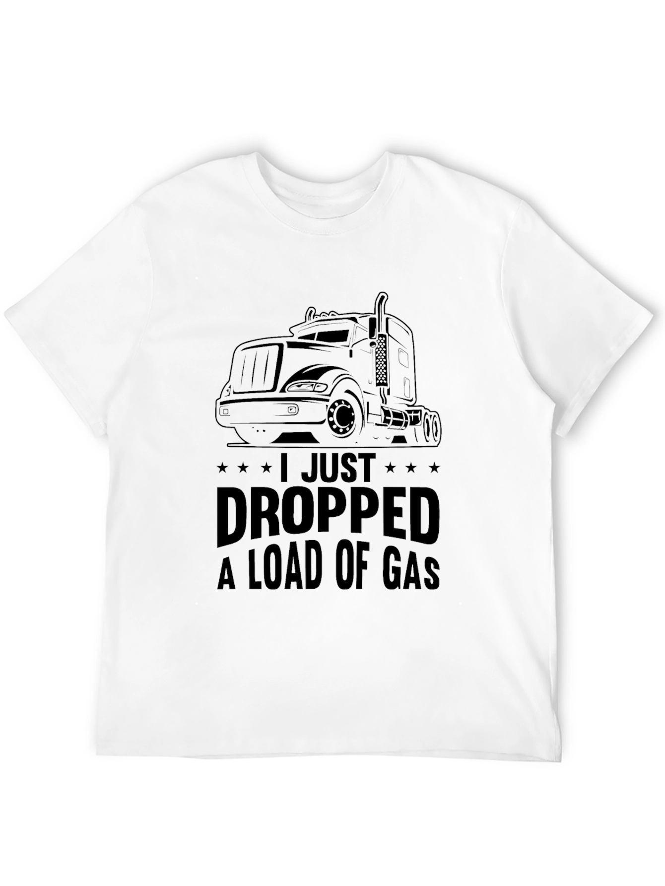 Black I Just Dropped a Load of Gas Trucker T-Shirt view 12