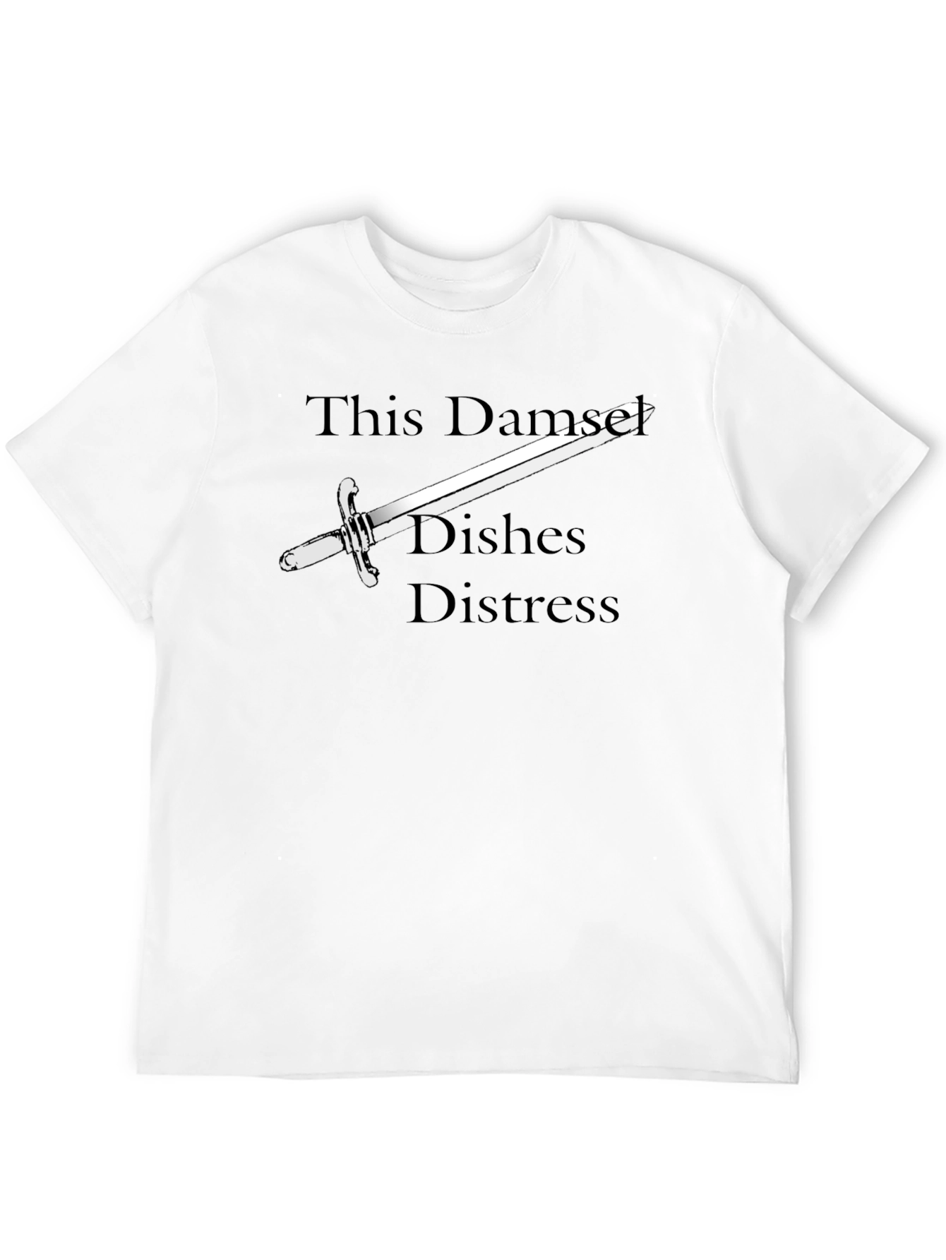 Black Damselfly Sword Graphic Tee view 12