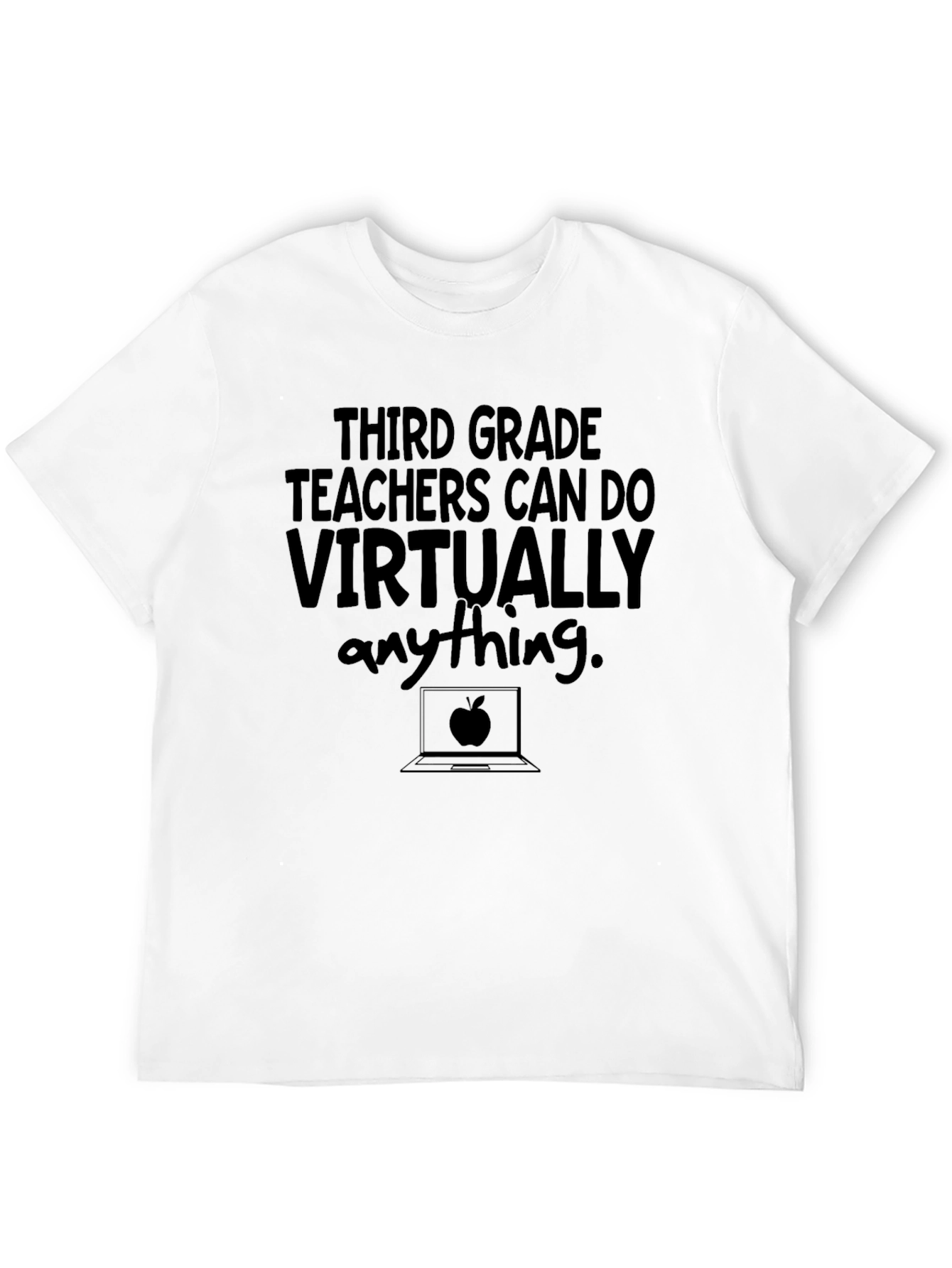 Black Third Grade Teacher T-Shirt: Virtually Anything view 12