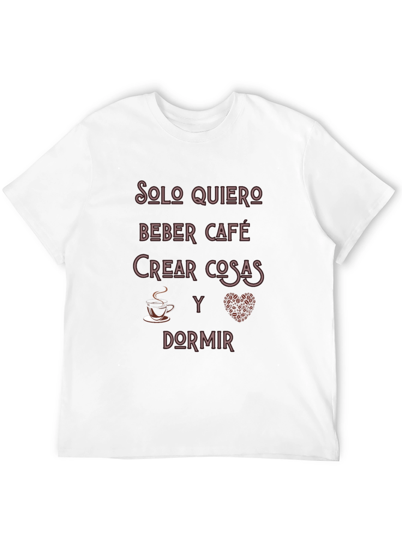 Black Coffee Lover T-Shirt - 'Solo Quiero' Graphic Tee view 12