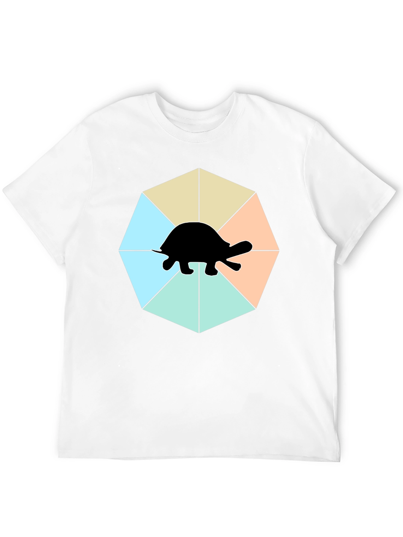Black Turtle Graphic T-Shirt - Modern Art view 12