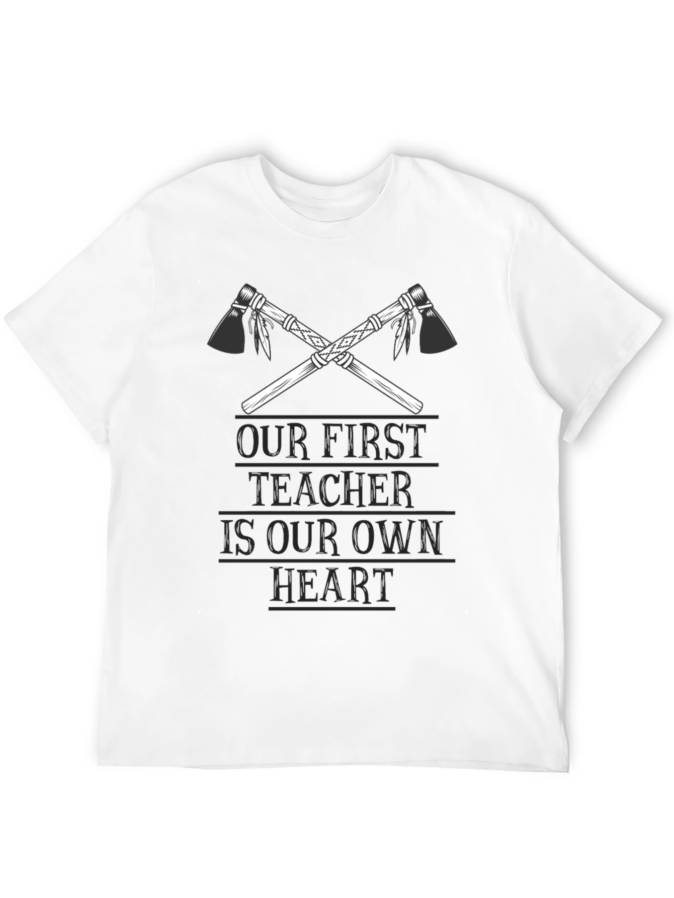 Black Our First Teacher Heart Graphic Tee view 12