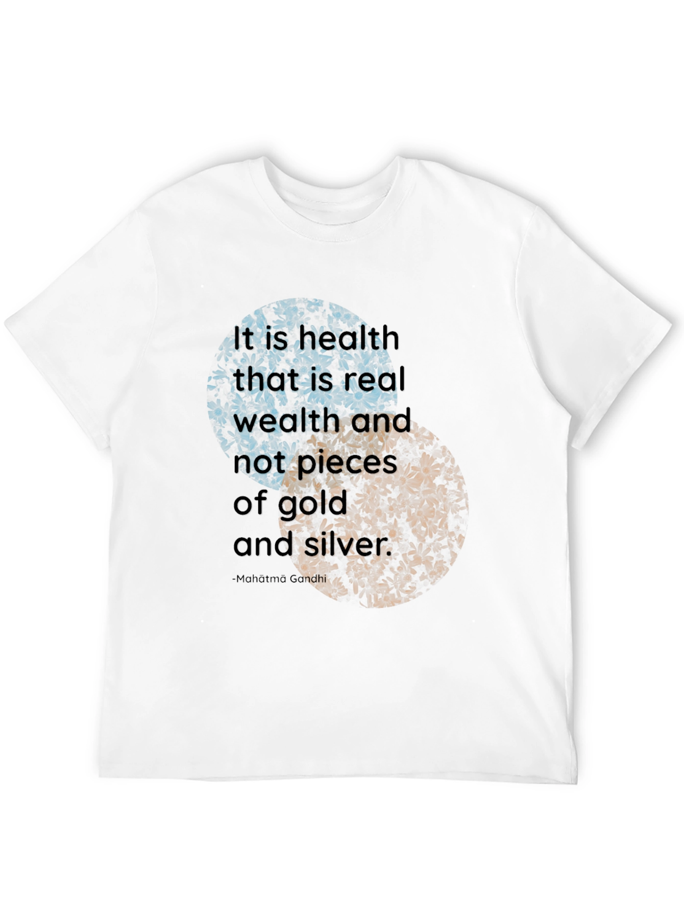 Black Health is Wealth T-Shirt - Motivational Quote view 12