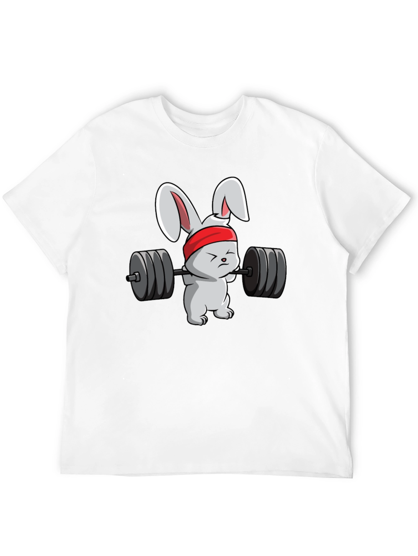 Black Weightlifting Bunny T-Shirt - Black view 12