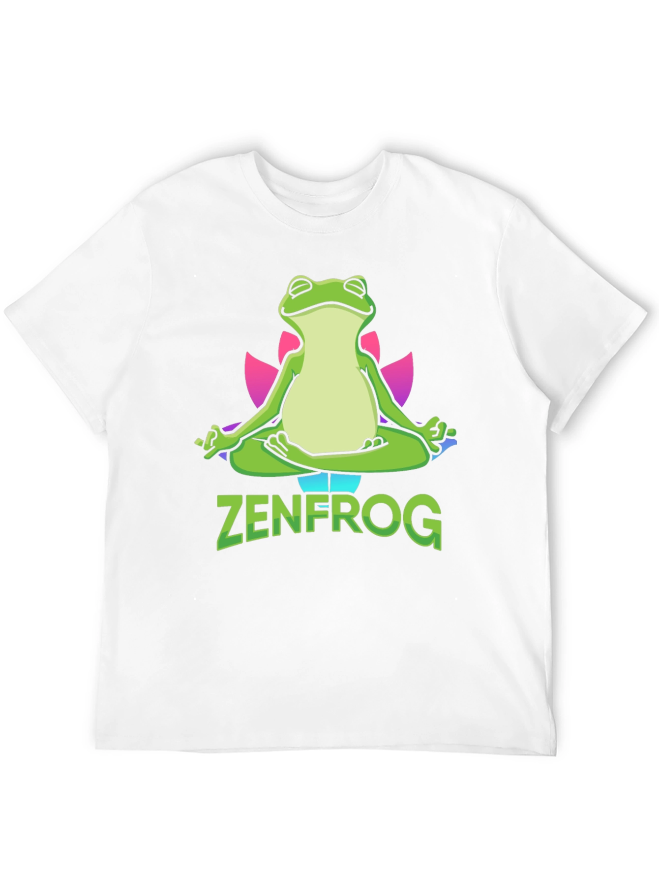 Black Zen Frog Graphic T-Shirt - Meditating Amphibian Tee view 12