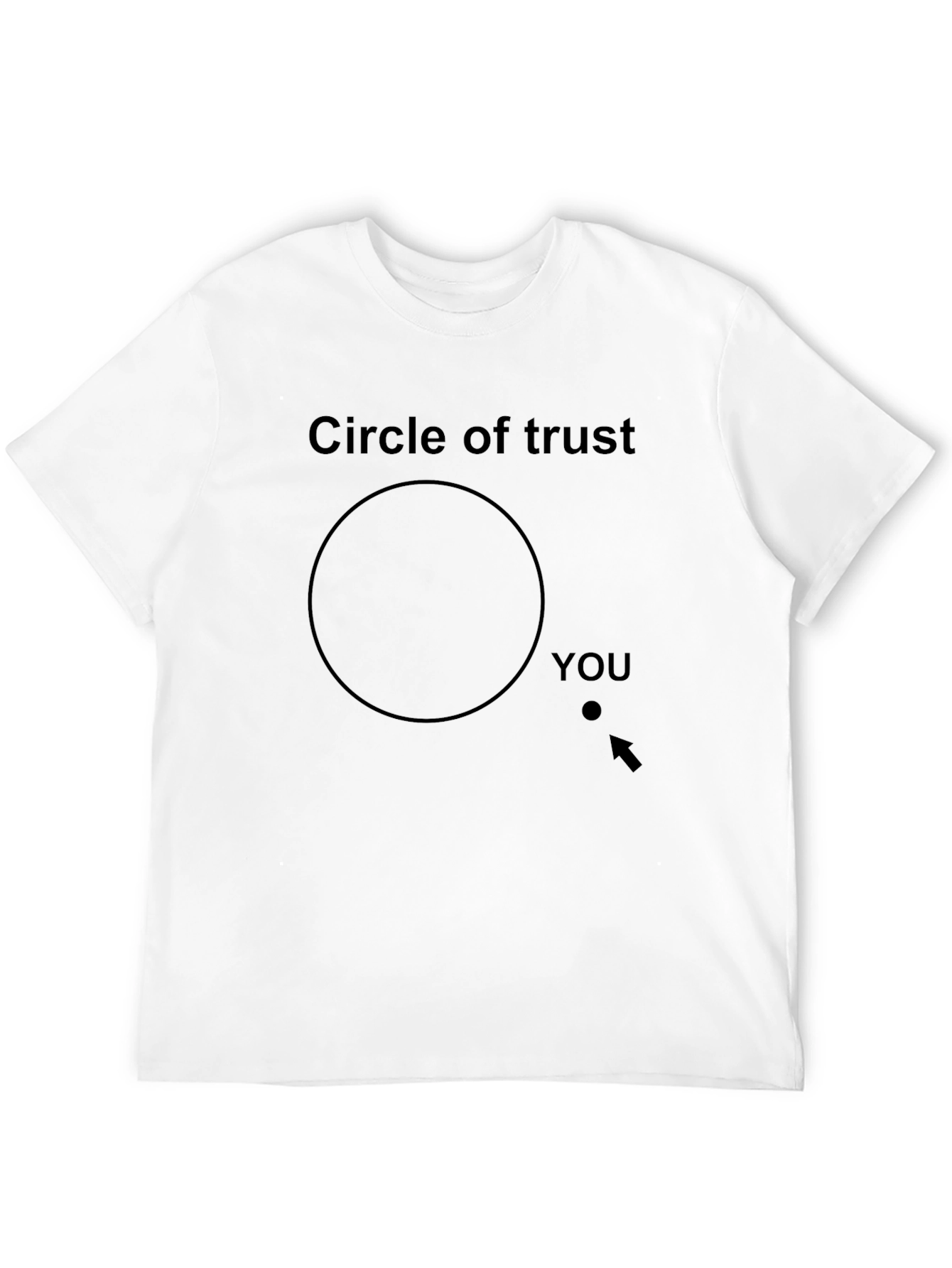 Black Circle of Trust T-Shirt - Funny Graphic Tee view 12