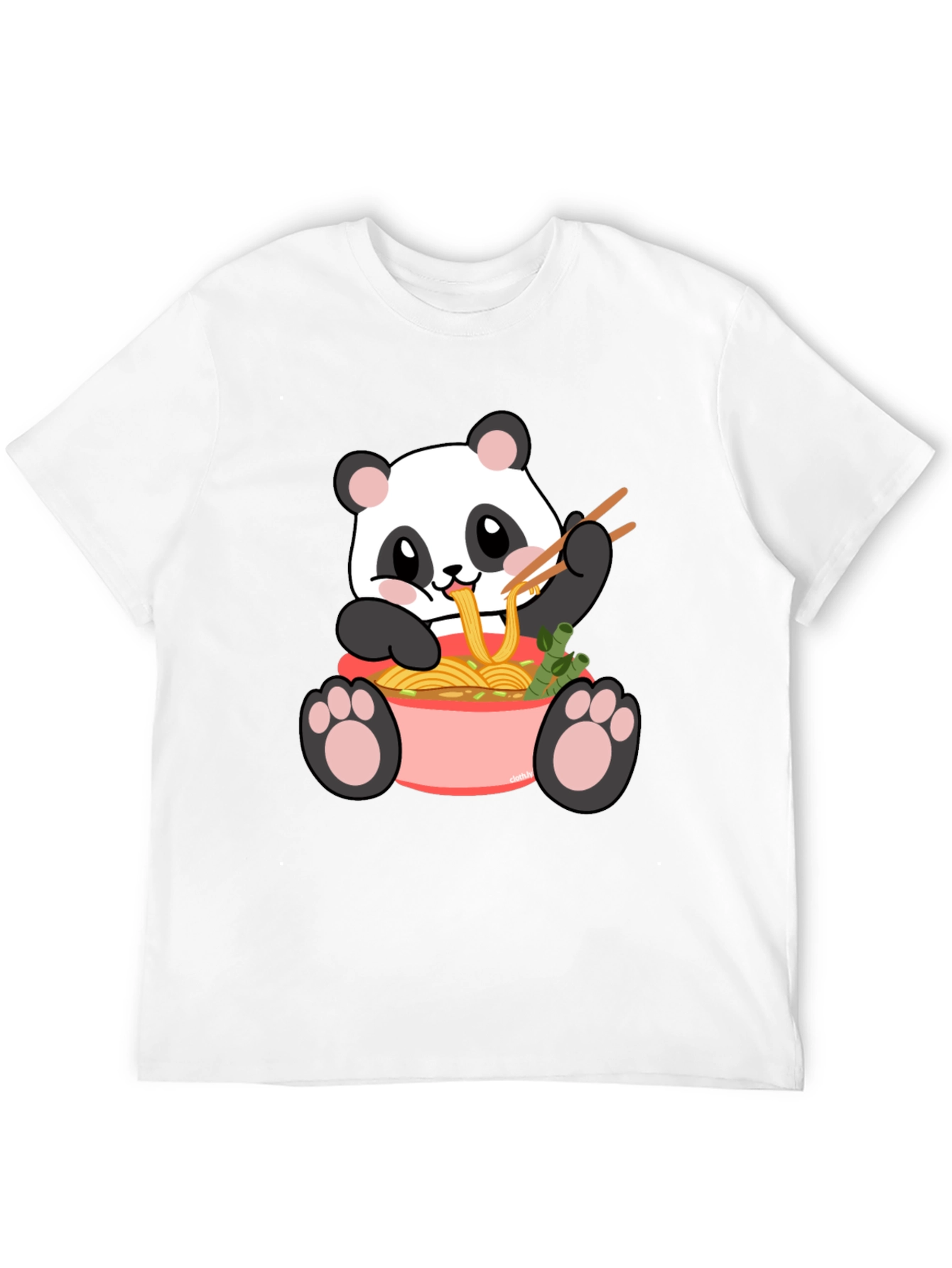 Black Panda Ramen Graphic Tee - Kawaii Comfort view 12