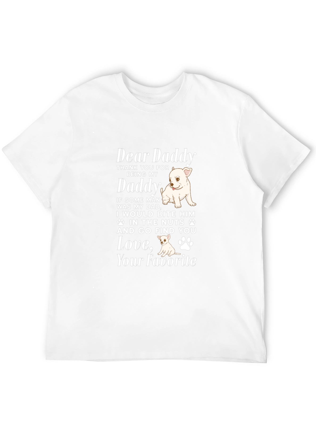Black Dear Daddy Dog Lover Graphic Tee view 12