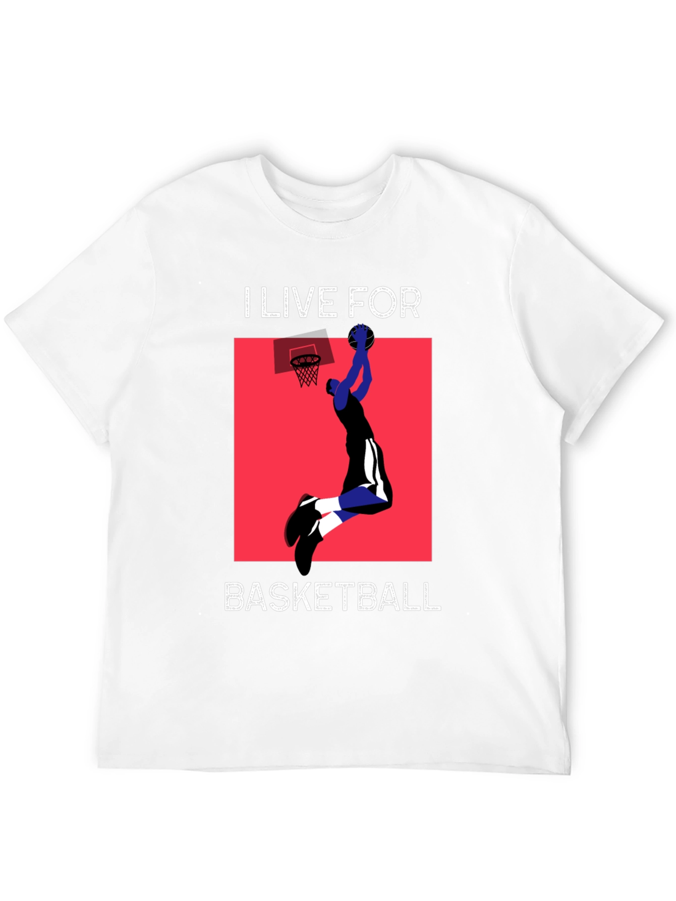 Black I Live For Basketball Black Graphic Tee view 12
