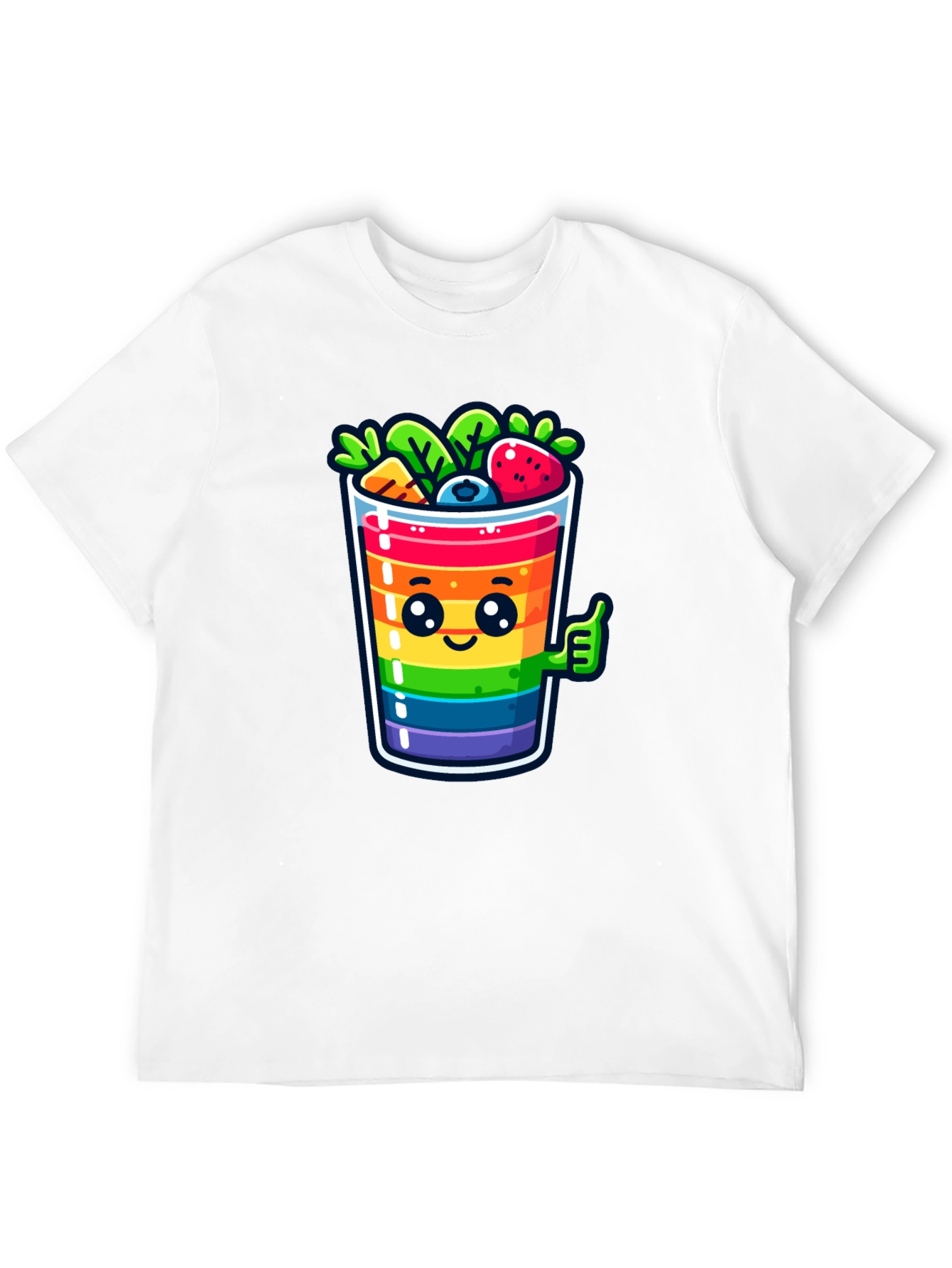 Black Rainbow Smoothie T-Shirt view 12