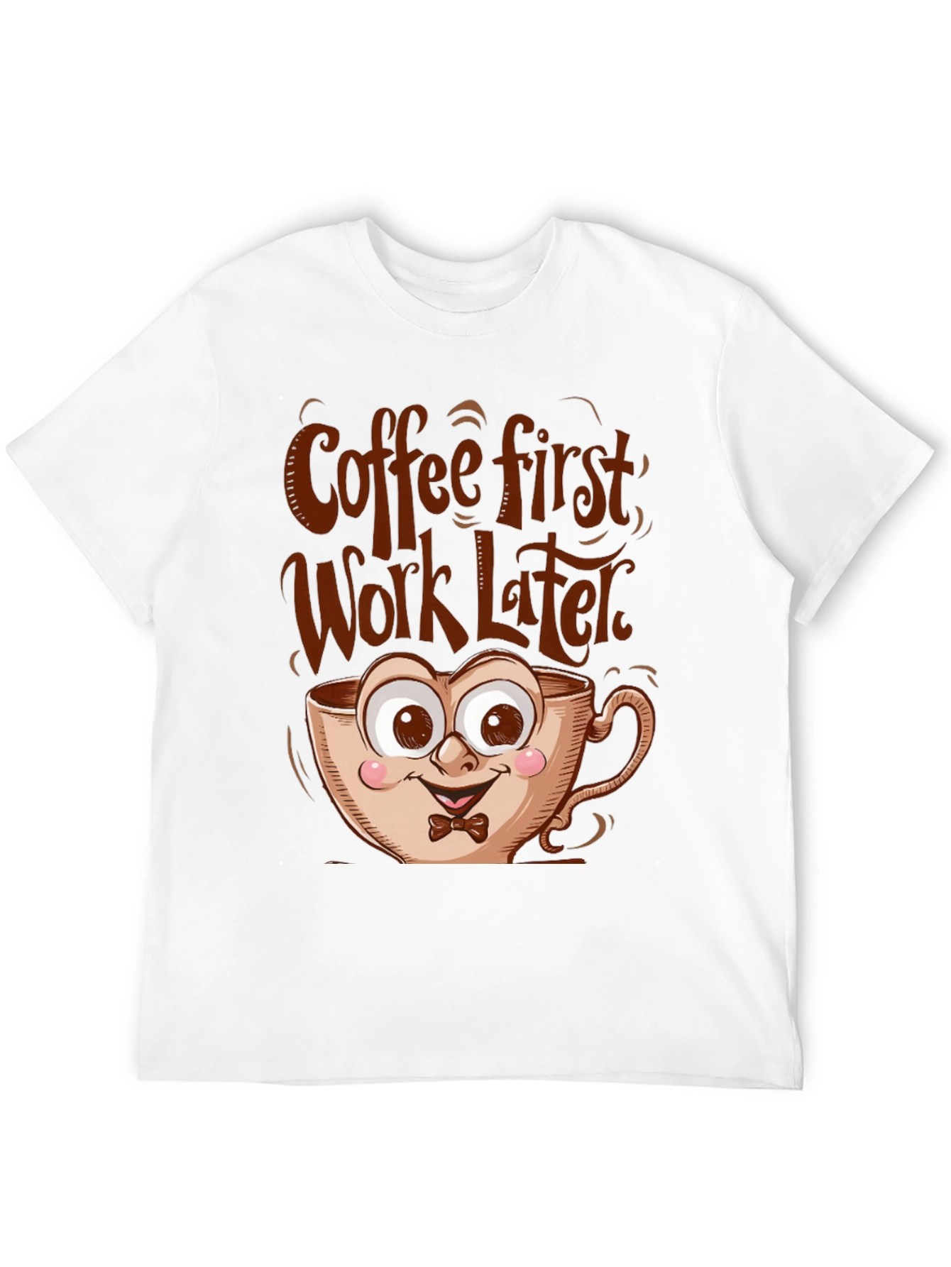 Black Coffee First Funny T-Shirt view 12
