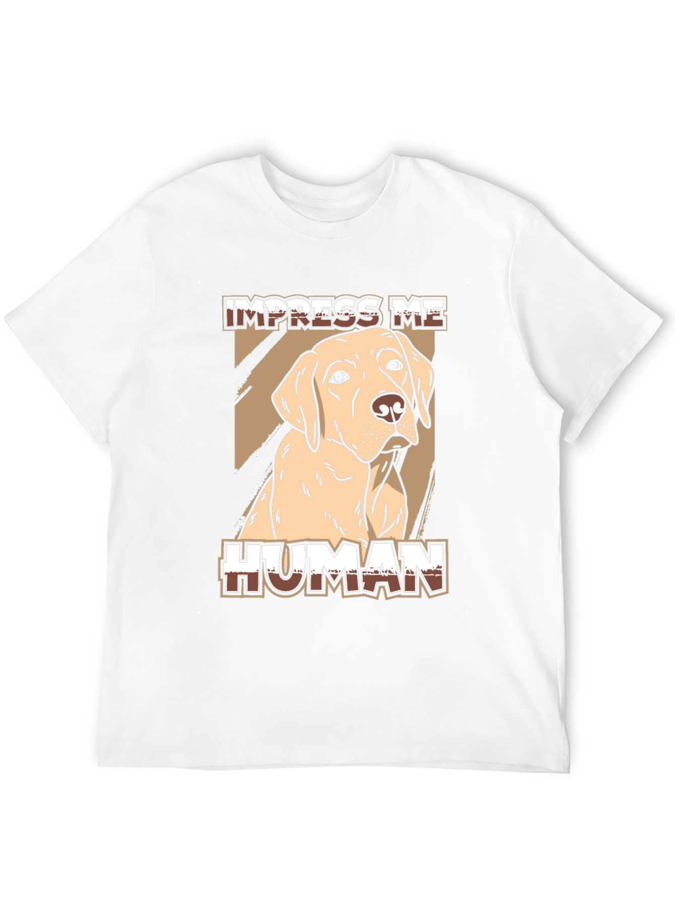Black Impress Me Human Dog Graphic Tee - Black view 12