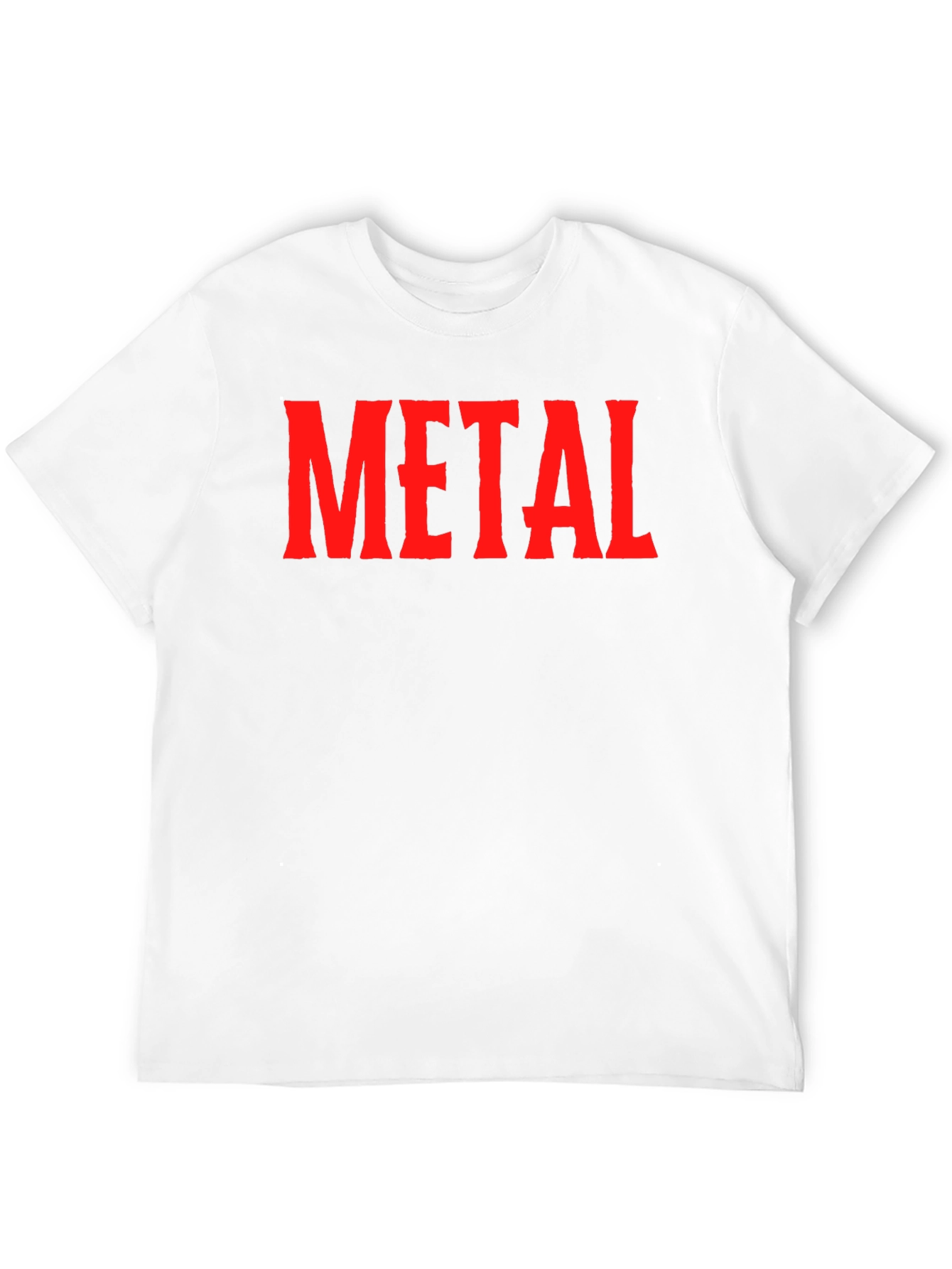 Black Metal Band Fan T-Shirt - Red Text Design view 12