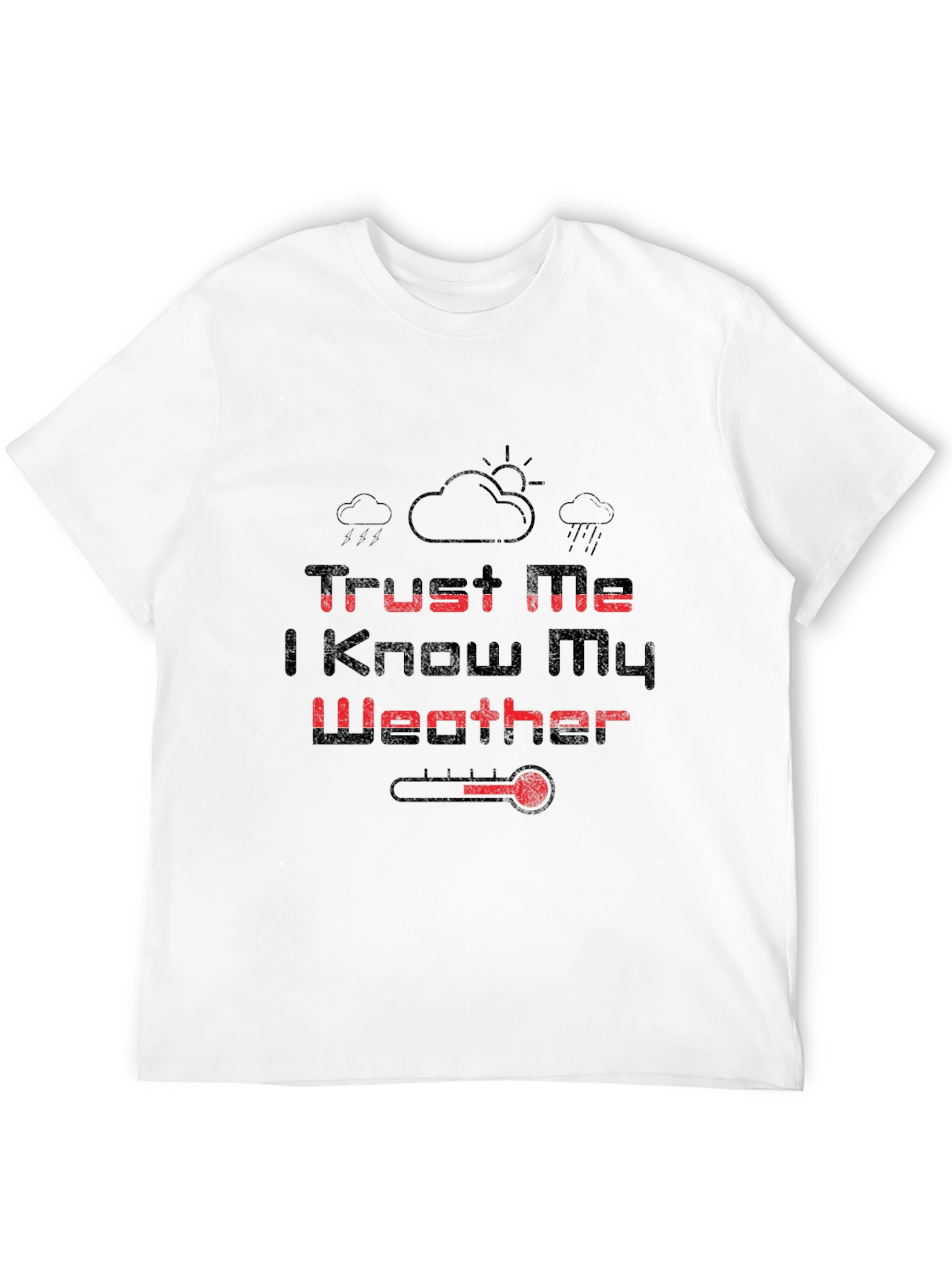 Black Trust Me Weather Graphic Tee view 12