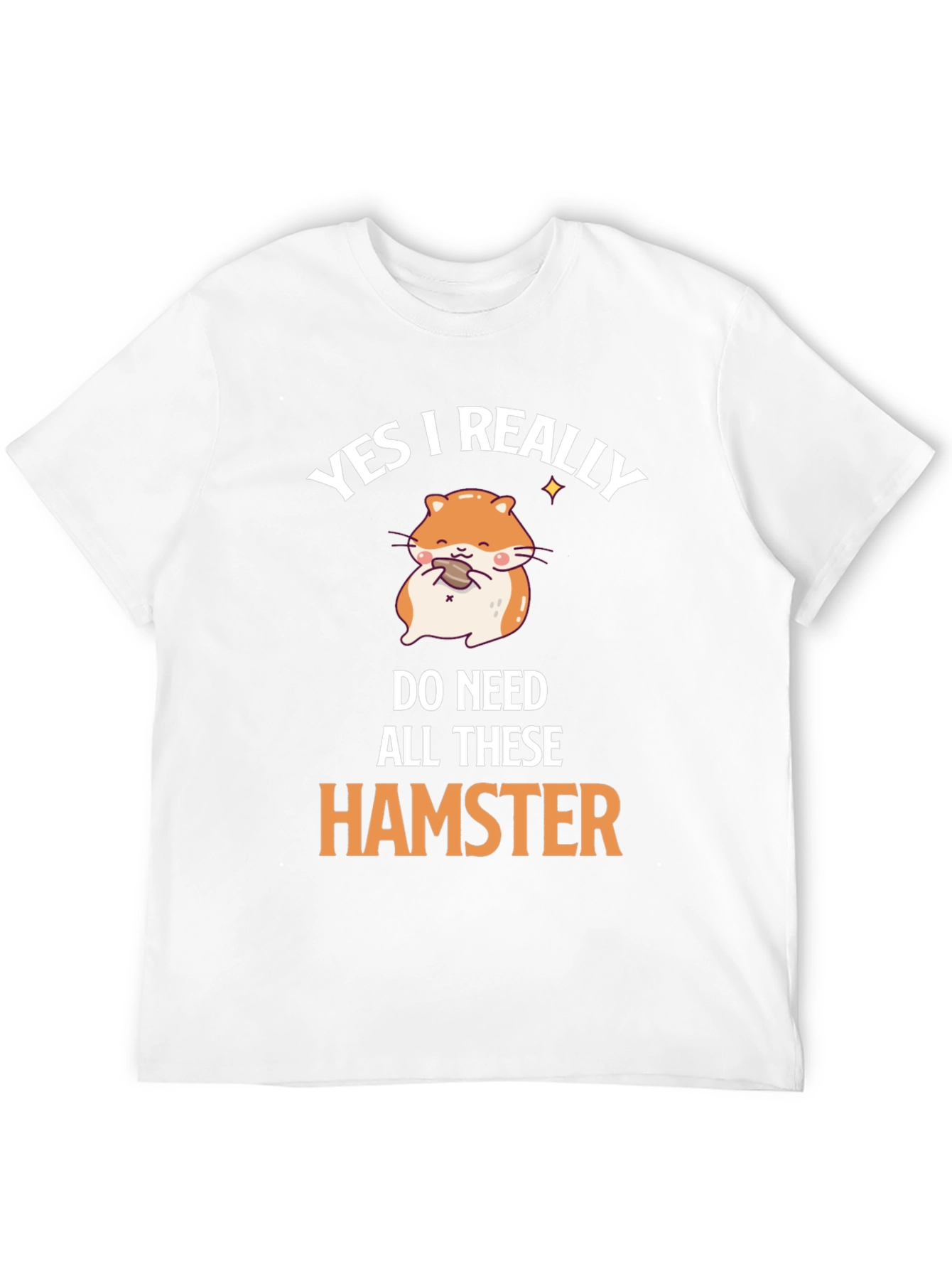 Black Funny Hamster T-Shirt - I Really Do Need All These Hamsters view 12