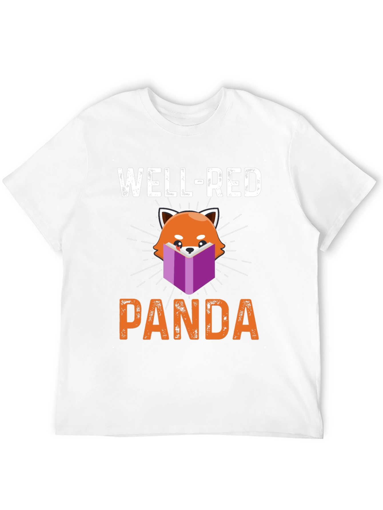 Black Well-Red Panda T-Shirt - Book Lover Tee view 12