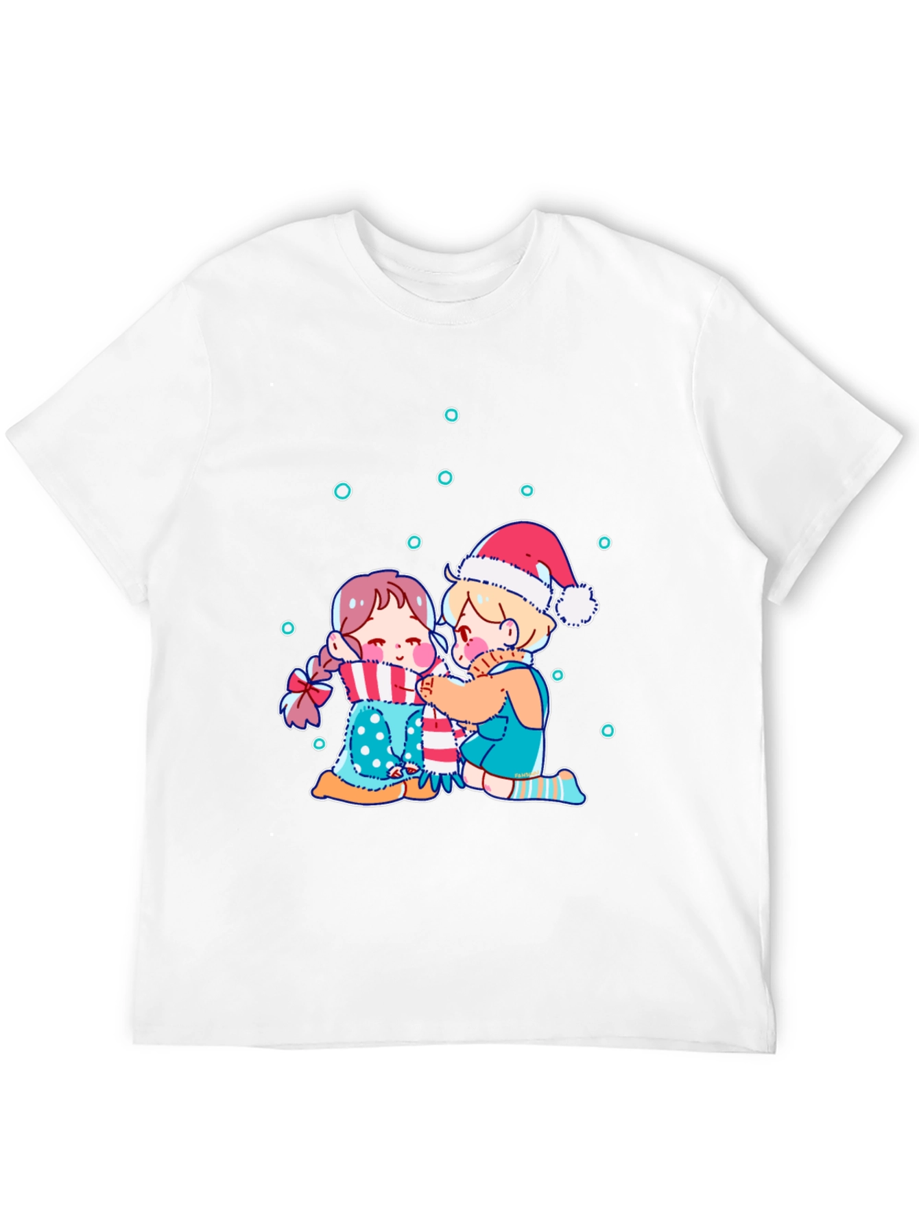 Black Festive Friends Graphic Tee view 12